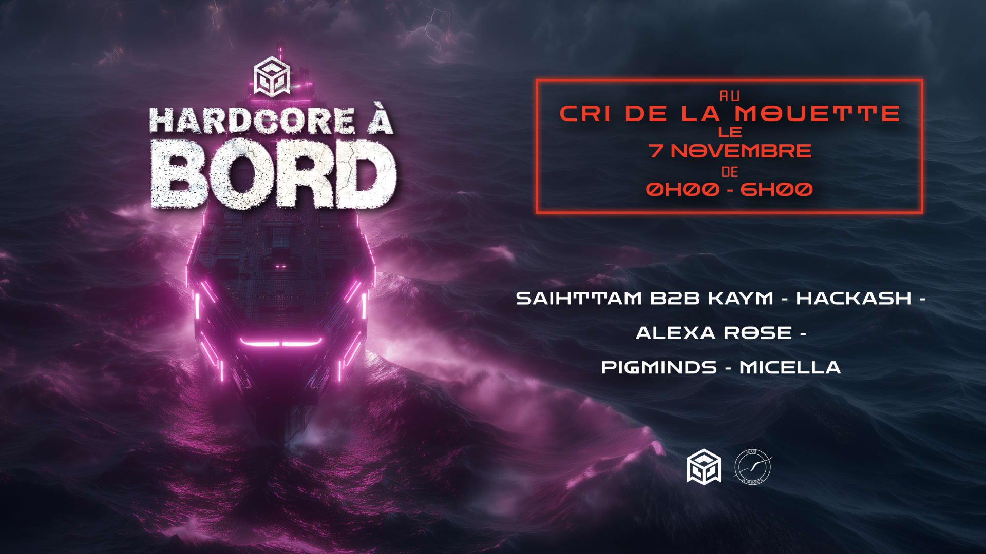 Hardcore À Bord W/ Pigminds, Hackash, Alexa Rose & More