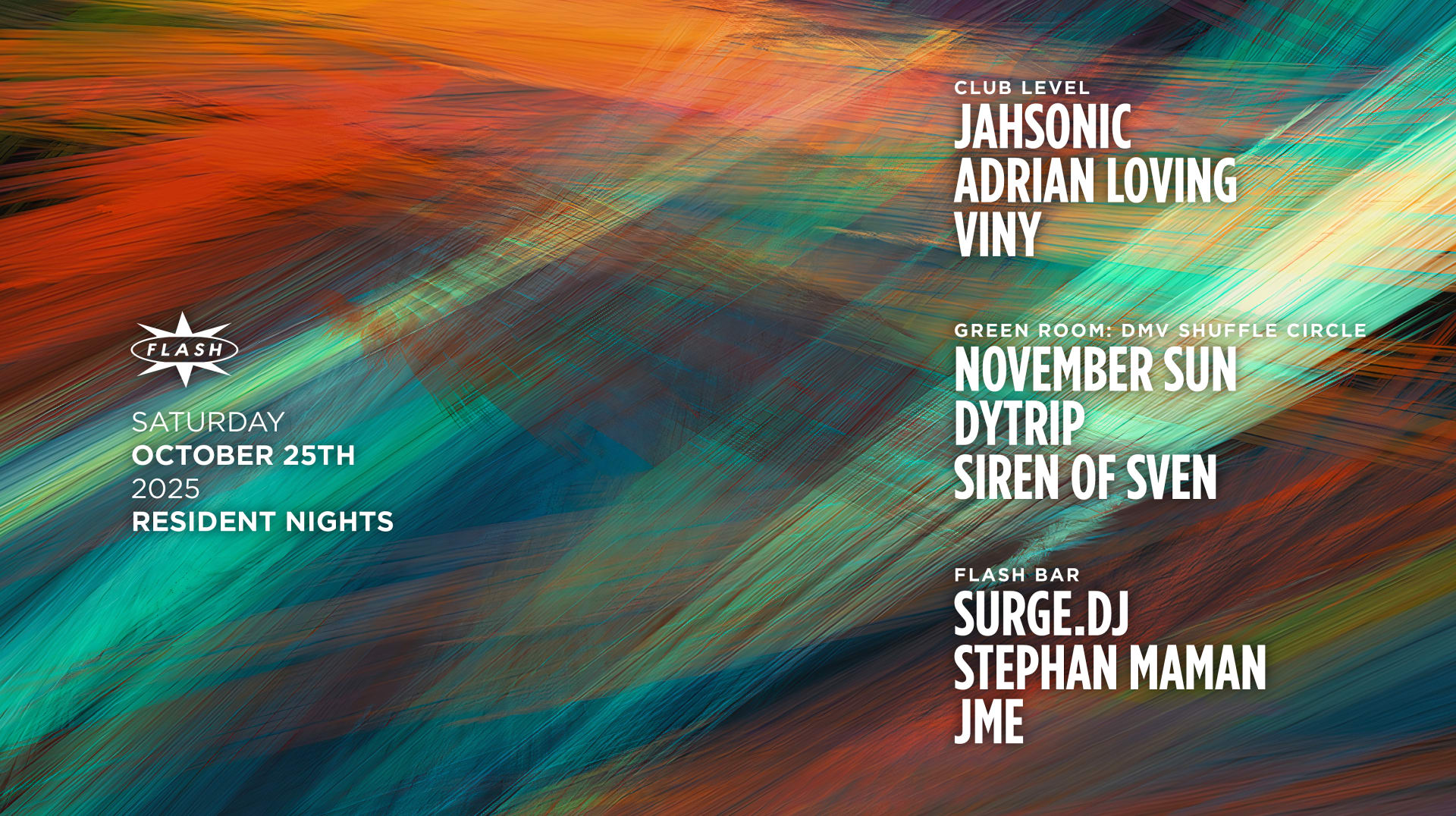 Resident Nights: Jahsonic - Adrian Loving - Viny