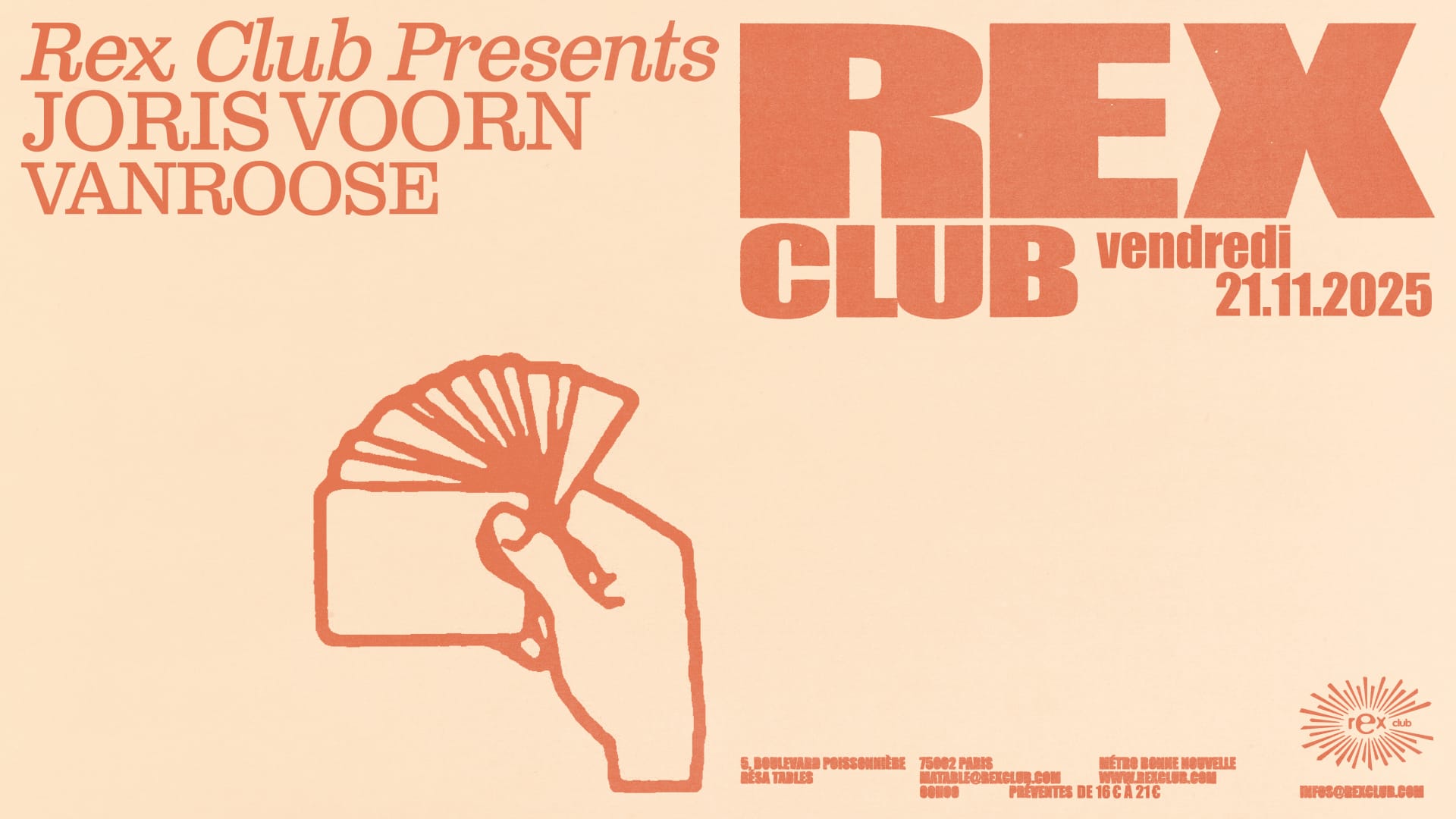 Rex Club Presents: Joris Voorn & Vanroose