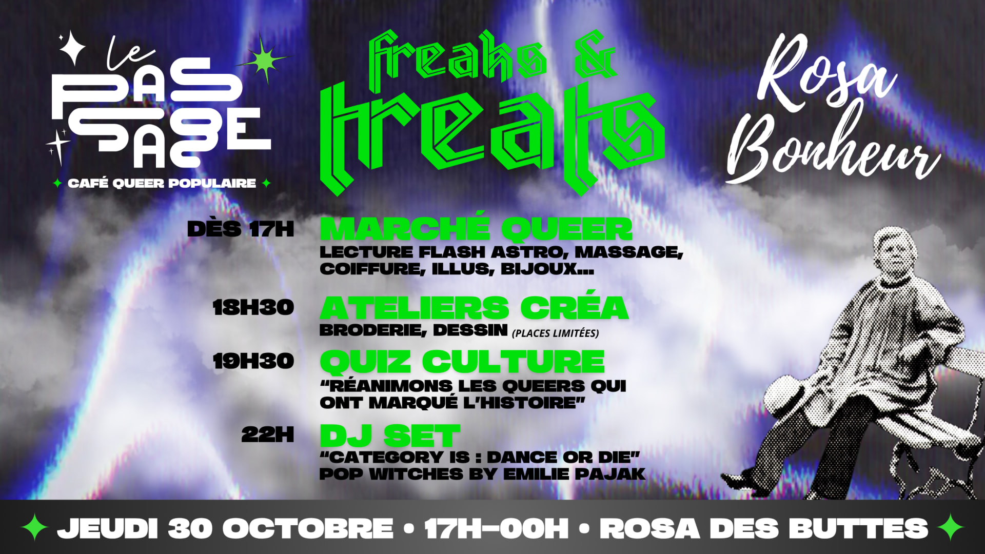 Freaks & Treats - Le Passage X Rosa Bonheur Des Buttes