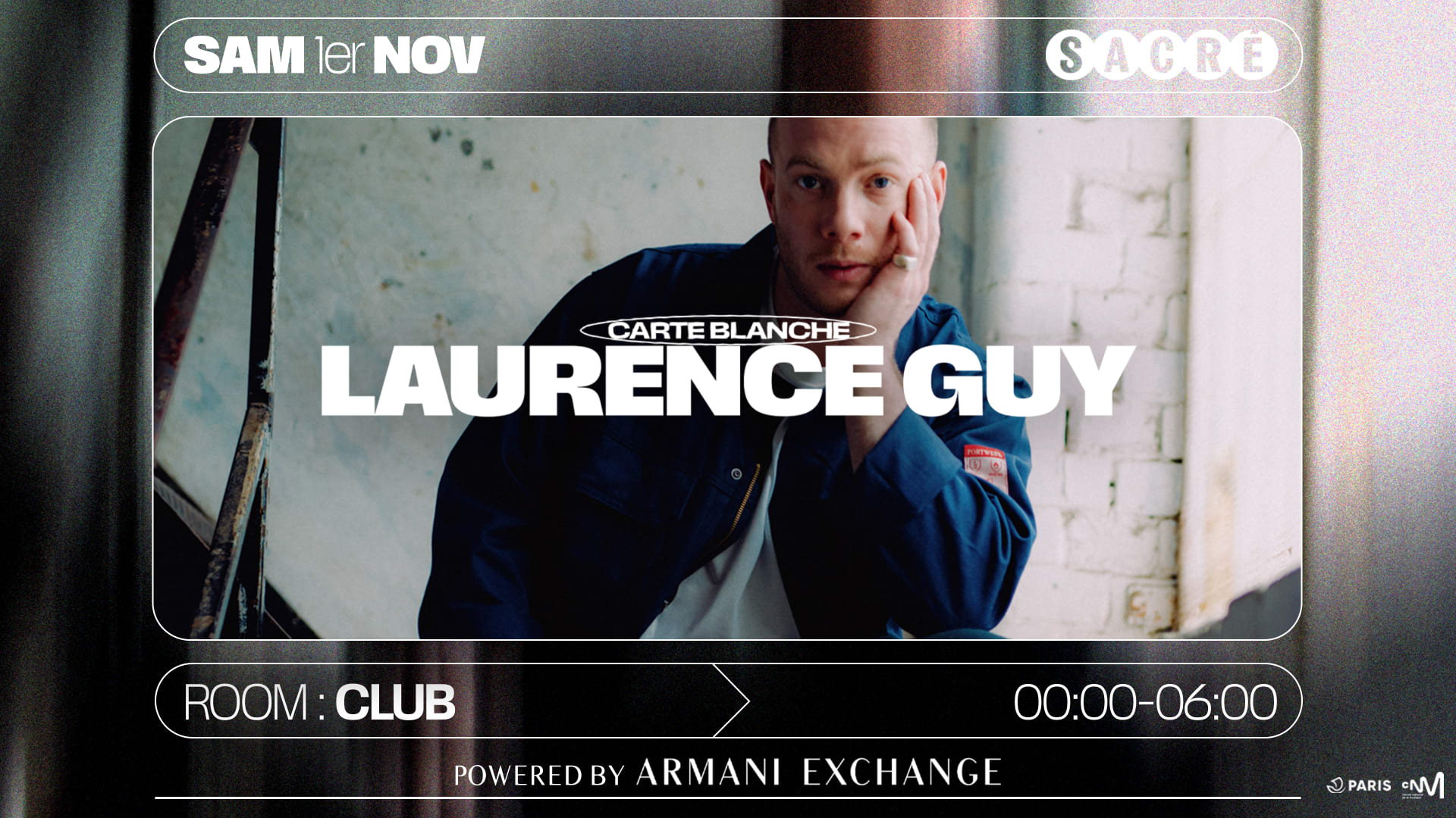 Sacré : Laurence Guy [Powered By Armani Exchange]