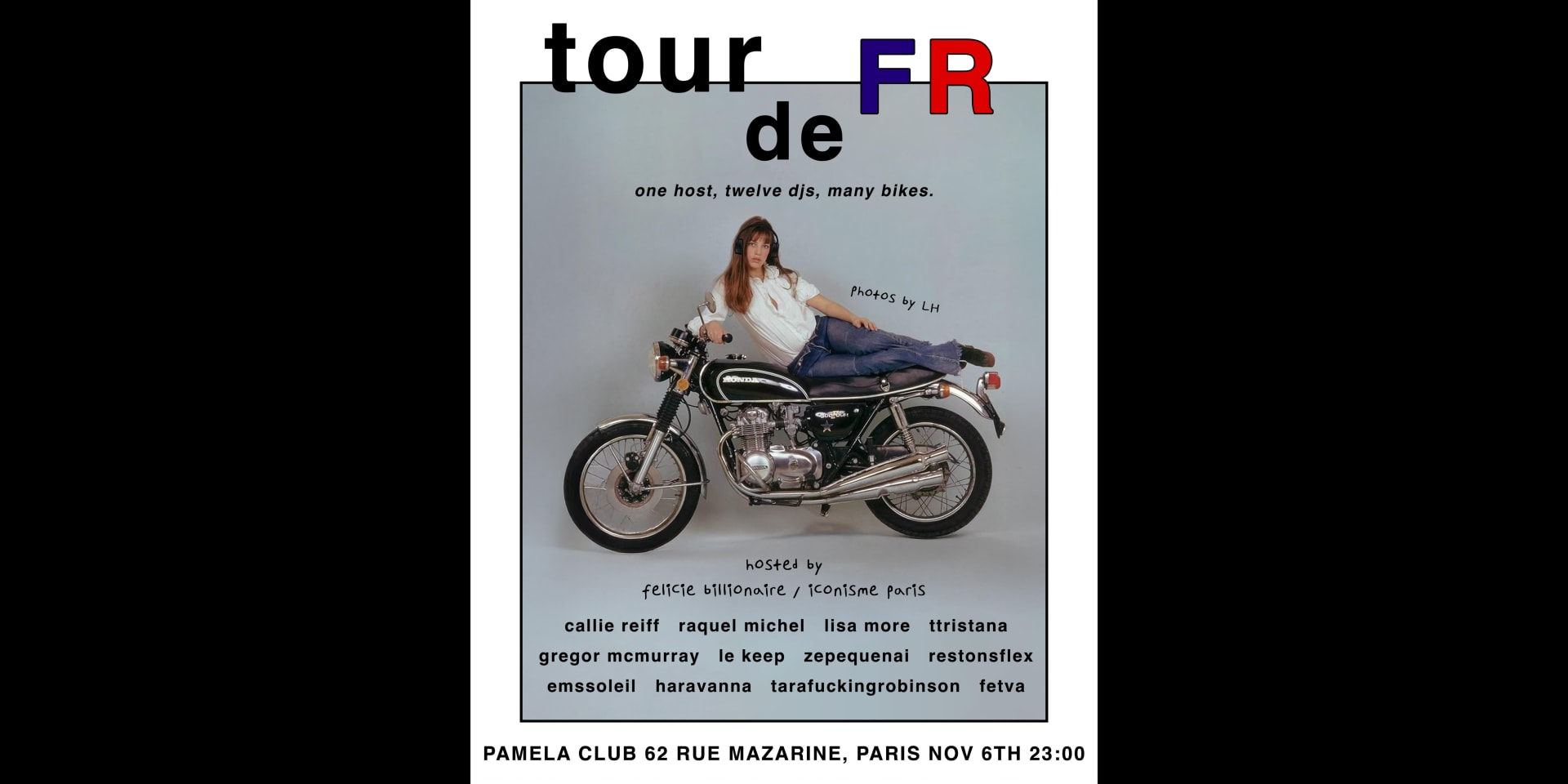 Tour De Fr - One Host, Twelve Djs, Many Bikes