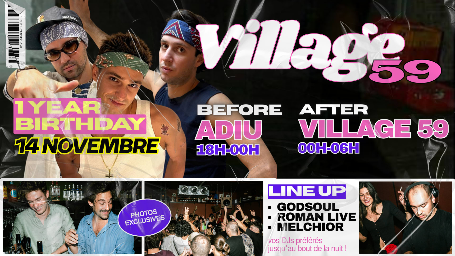 Village 59 - 1 Year Birthday / 12 Hour Party