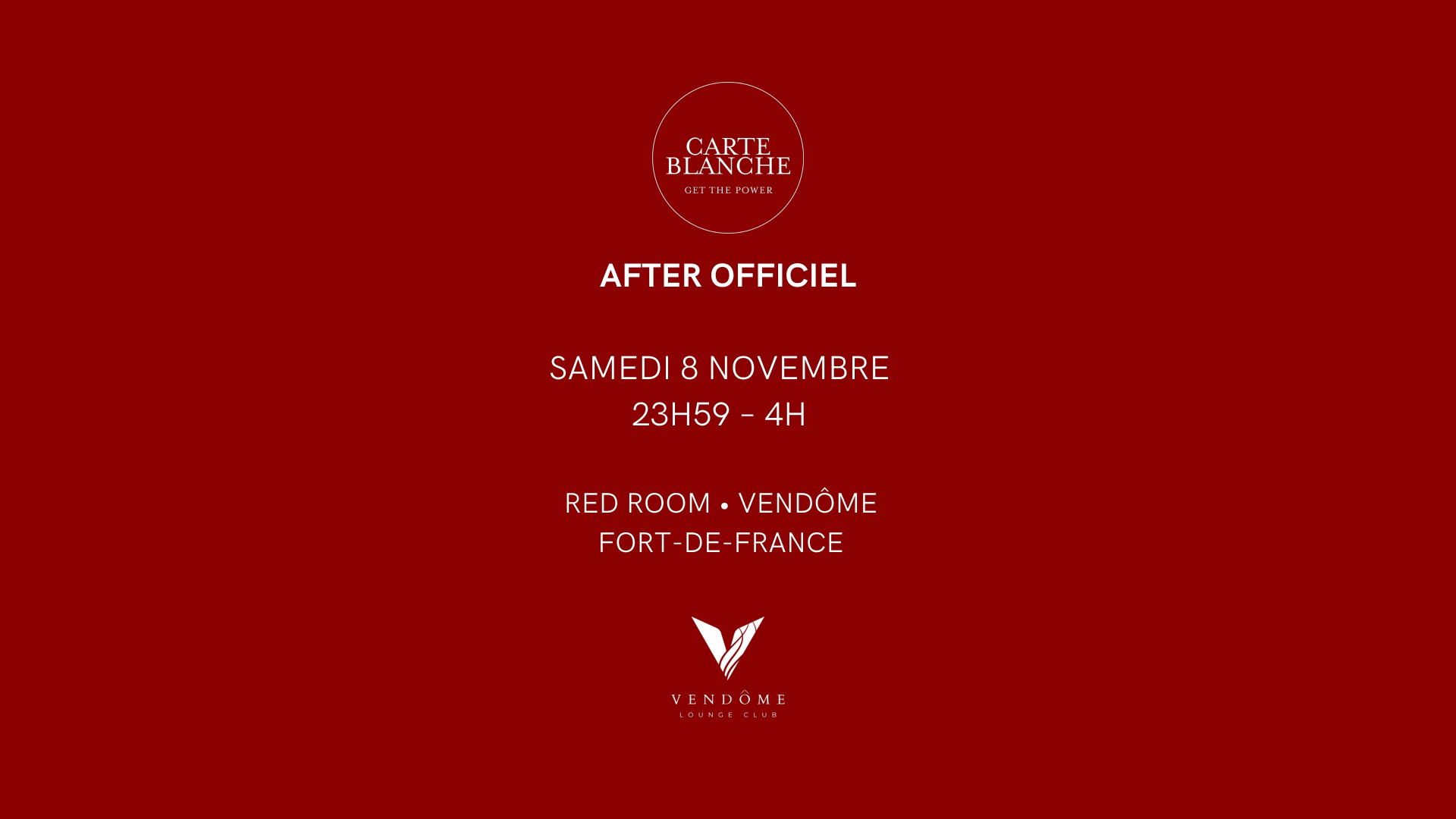 After Officiel – Carte Blanche @ Vendôme, Fdf