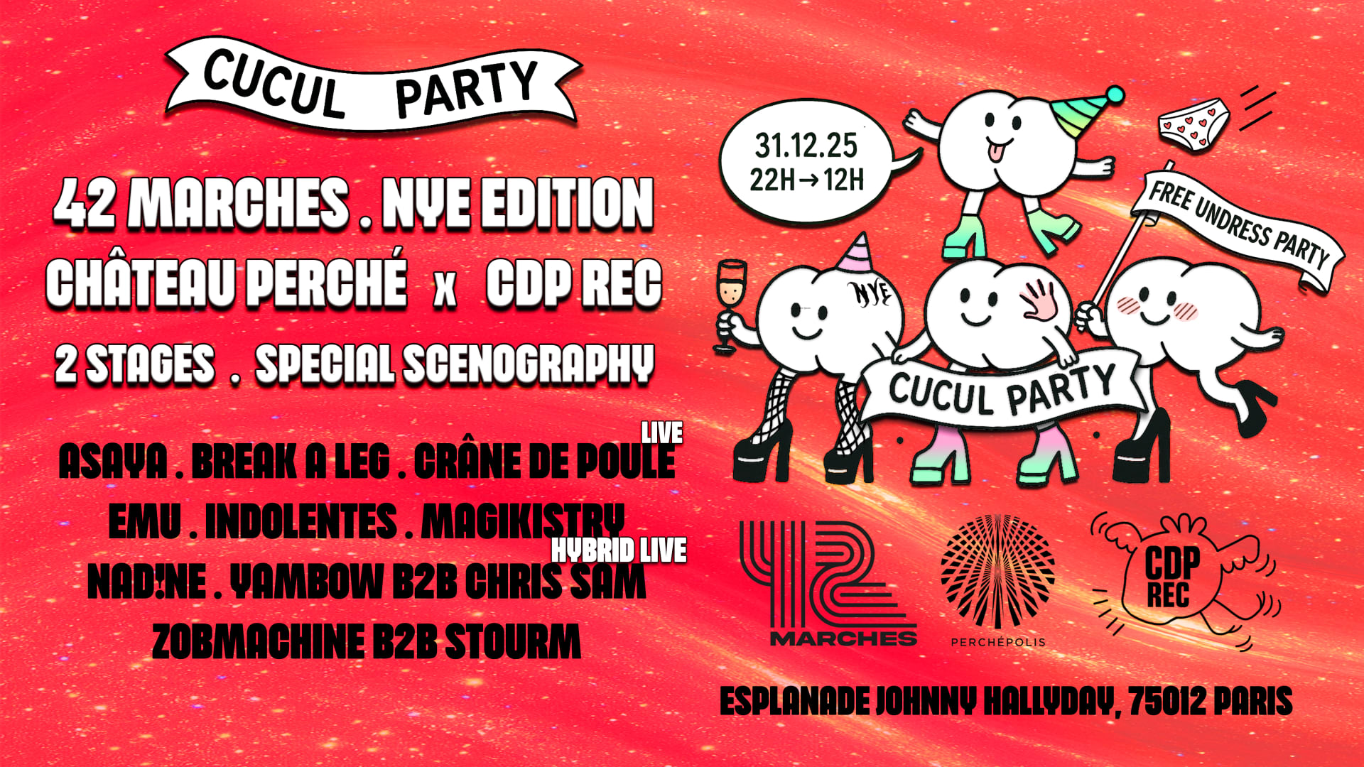 Cucul Party: Château Perché X Cdp Rec X 42 Marches