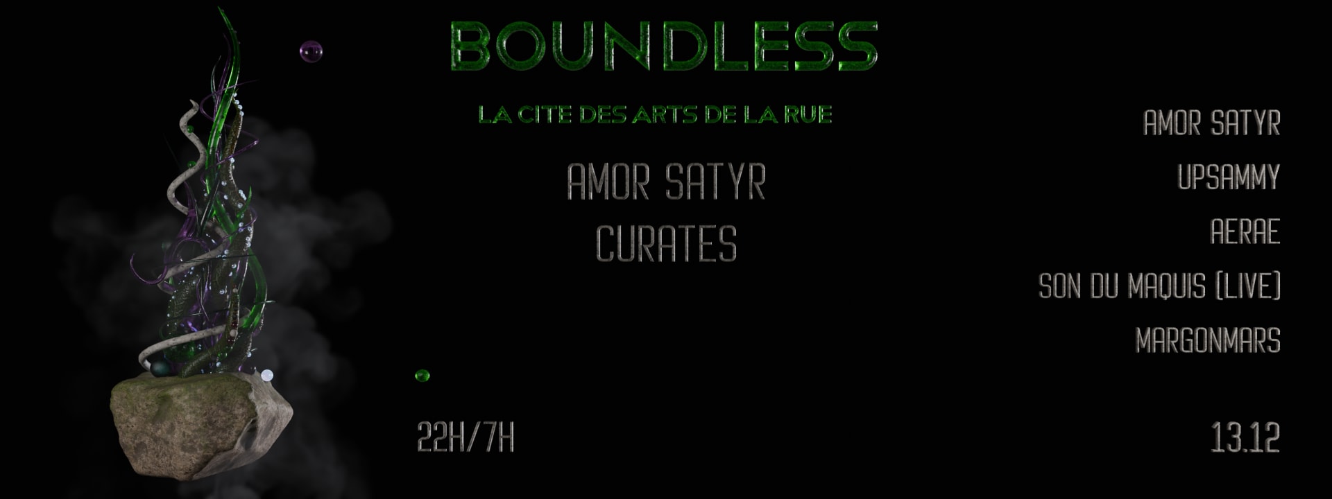 Boundless X Amor Satyr Curates