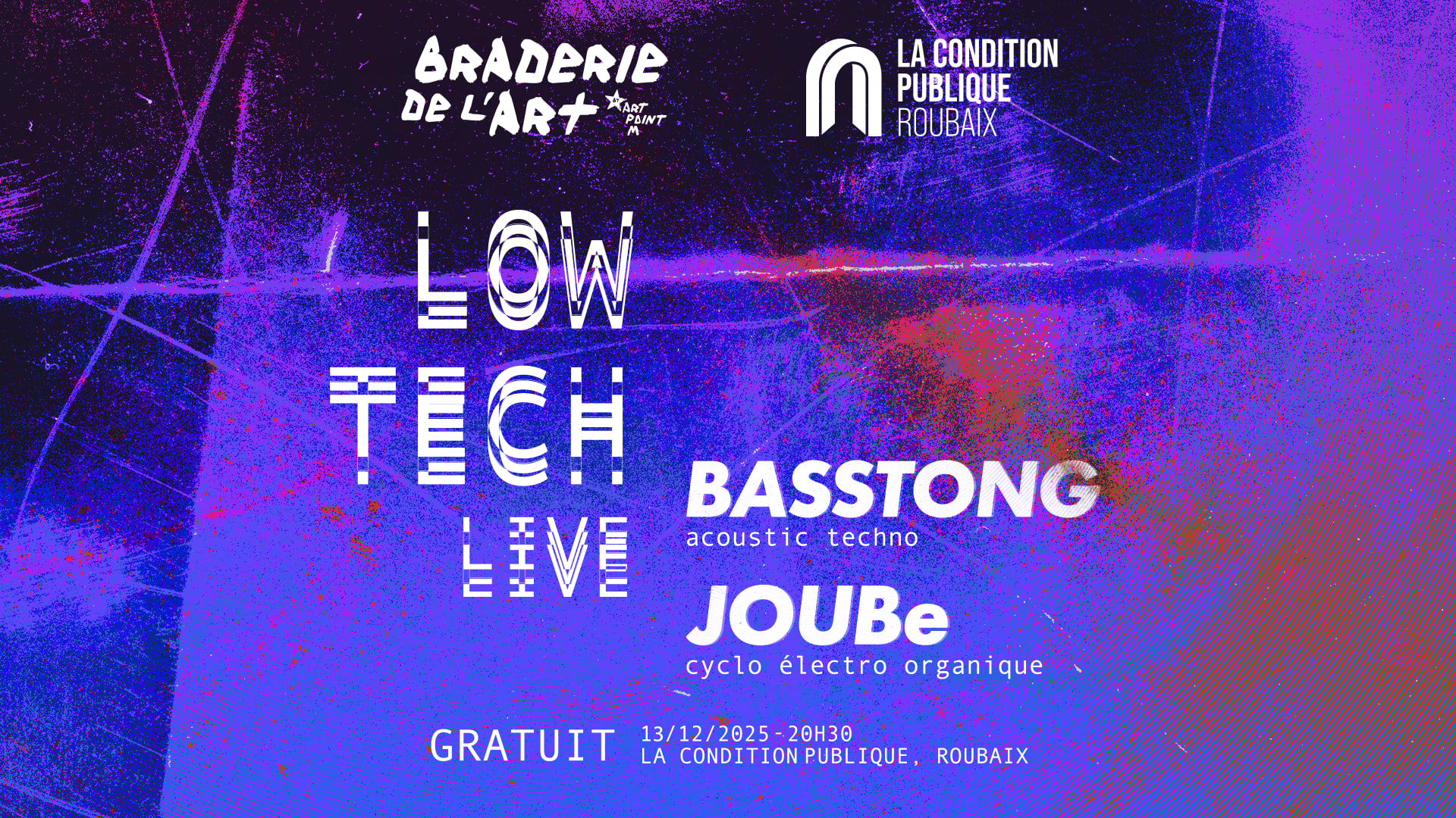 Low Tech Live - Braderie De L'art X La Condition Publique