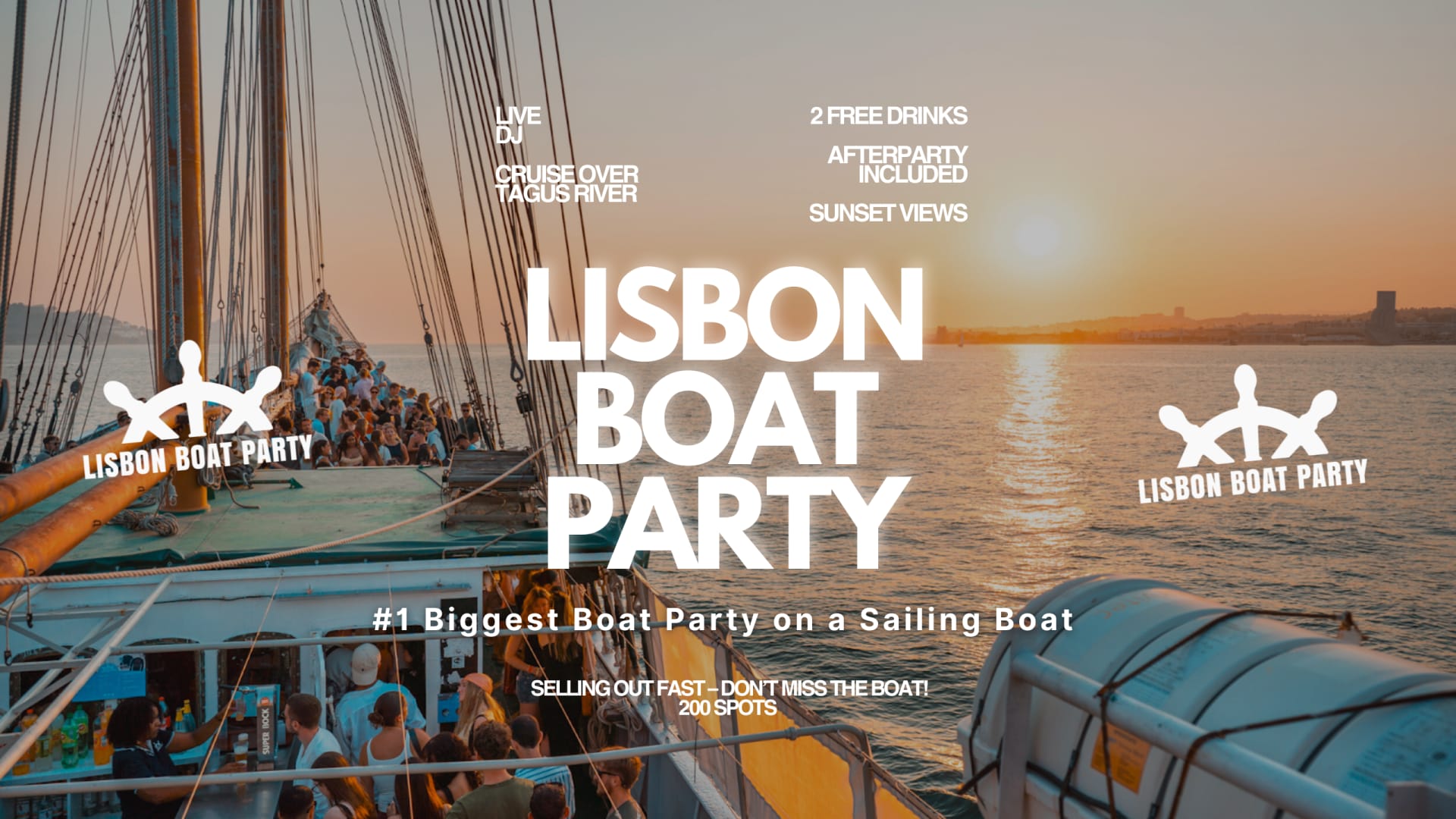 Lisbon’S #1 Sunset Boat Party - 10 October