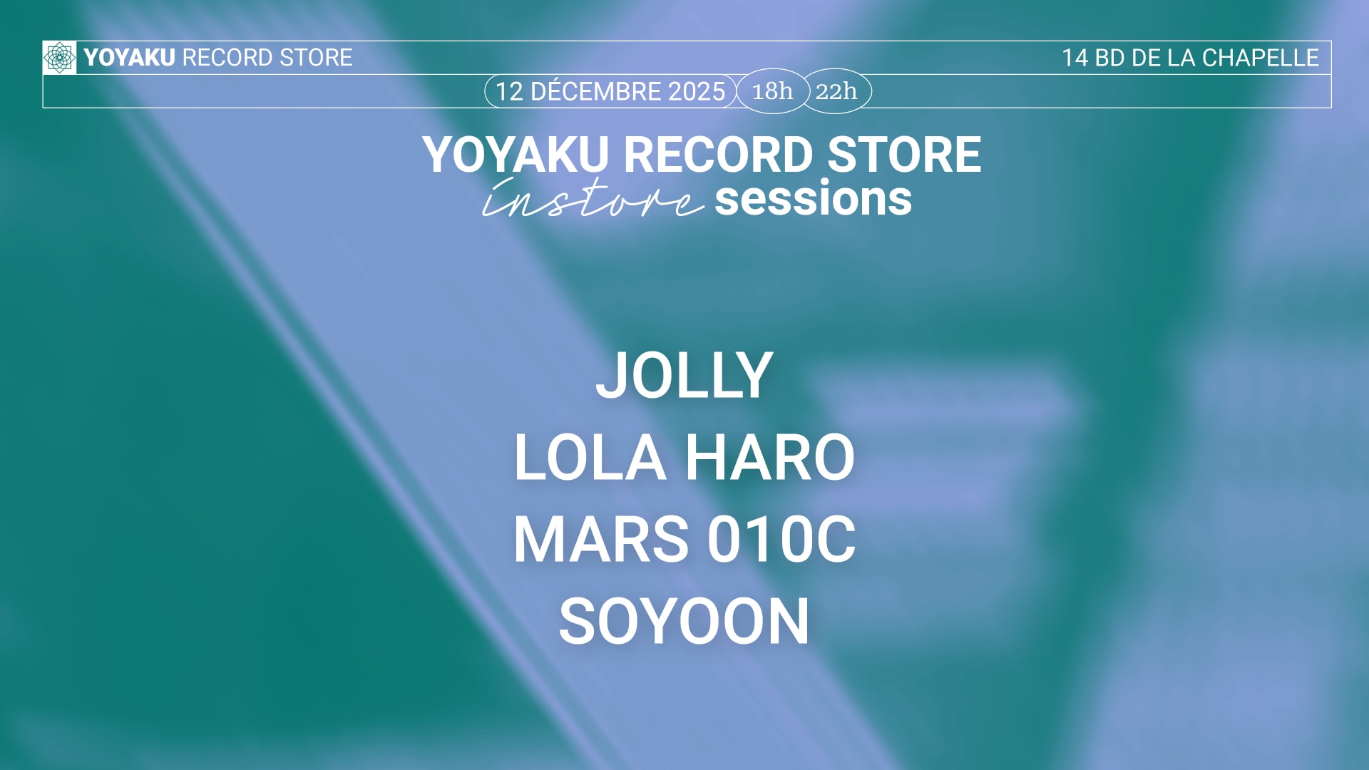 Instore Session With Lola Haro, Jolly & Mars O10c