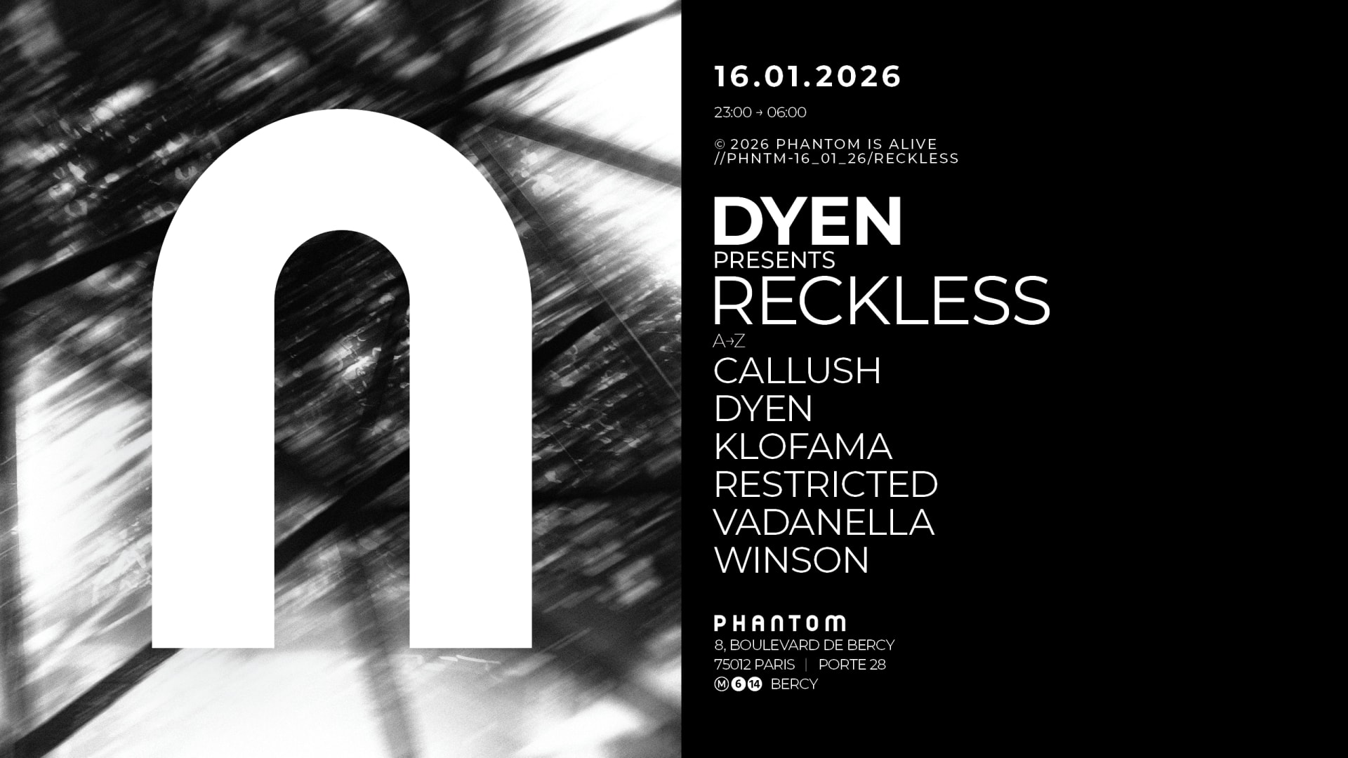 Phantom : Dyen Presents Reckless