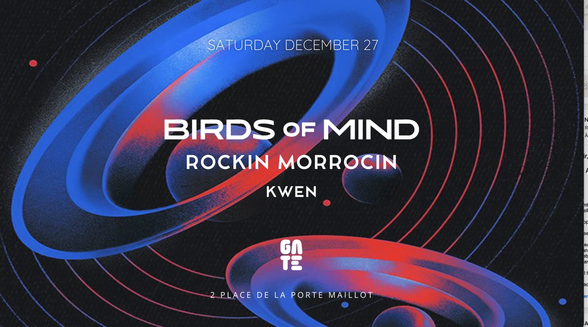 Birds Of Mind X Rockin Moroccin X Kwen At Gate Club Paris