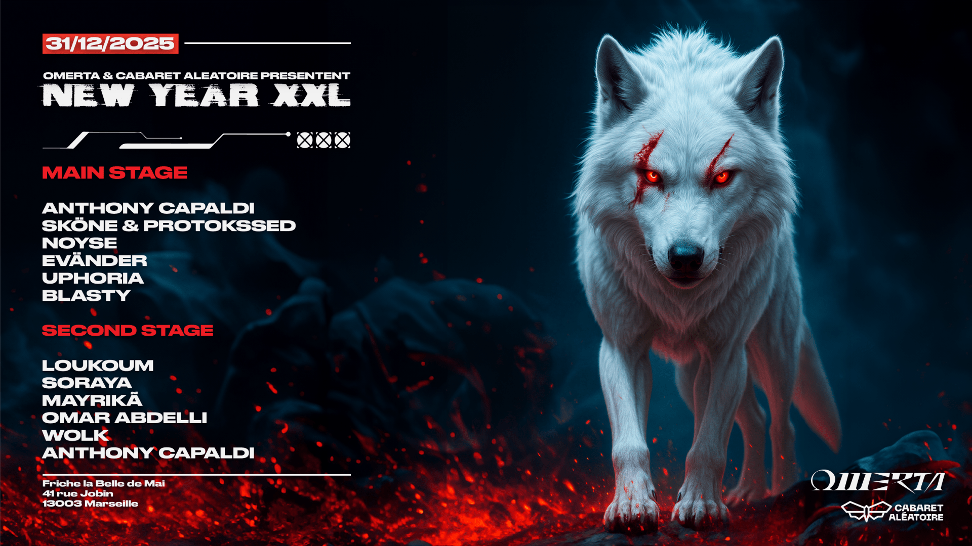 31/12 | Cabaret Aléatoire Et Omerta Présentent New Year Xxl