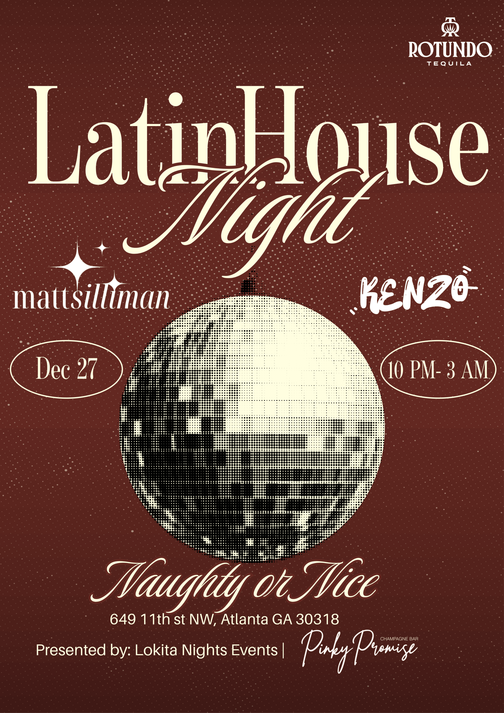 Naughty Or Nice-Latin House Event