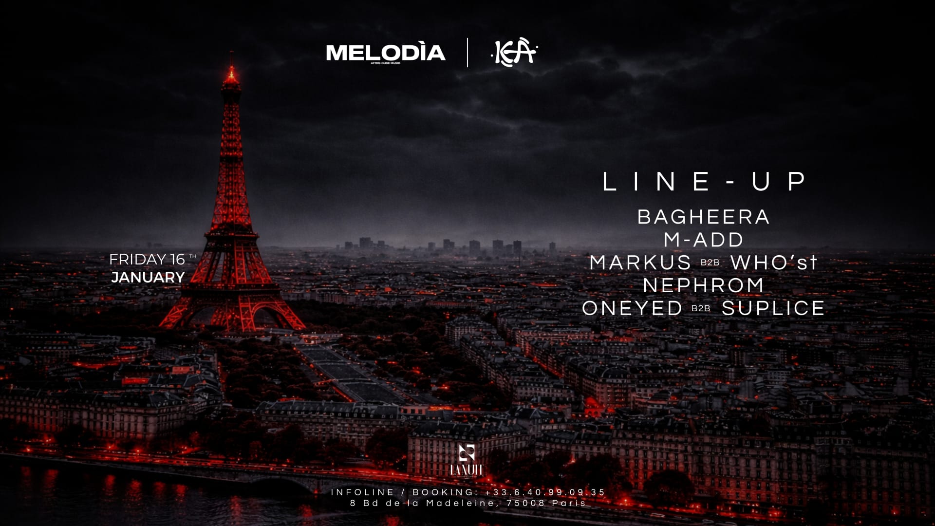 Kea Invite Melodìa @La Nuit