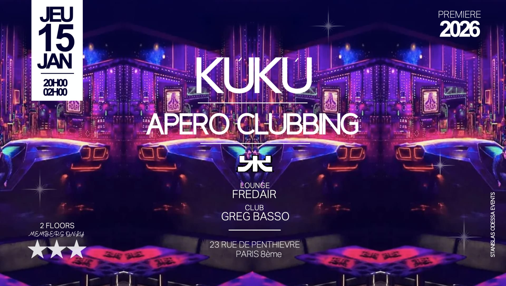 Kúkú  || Apero Clubbing || Greg Basso X Fredair