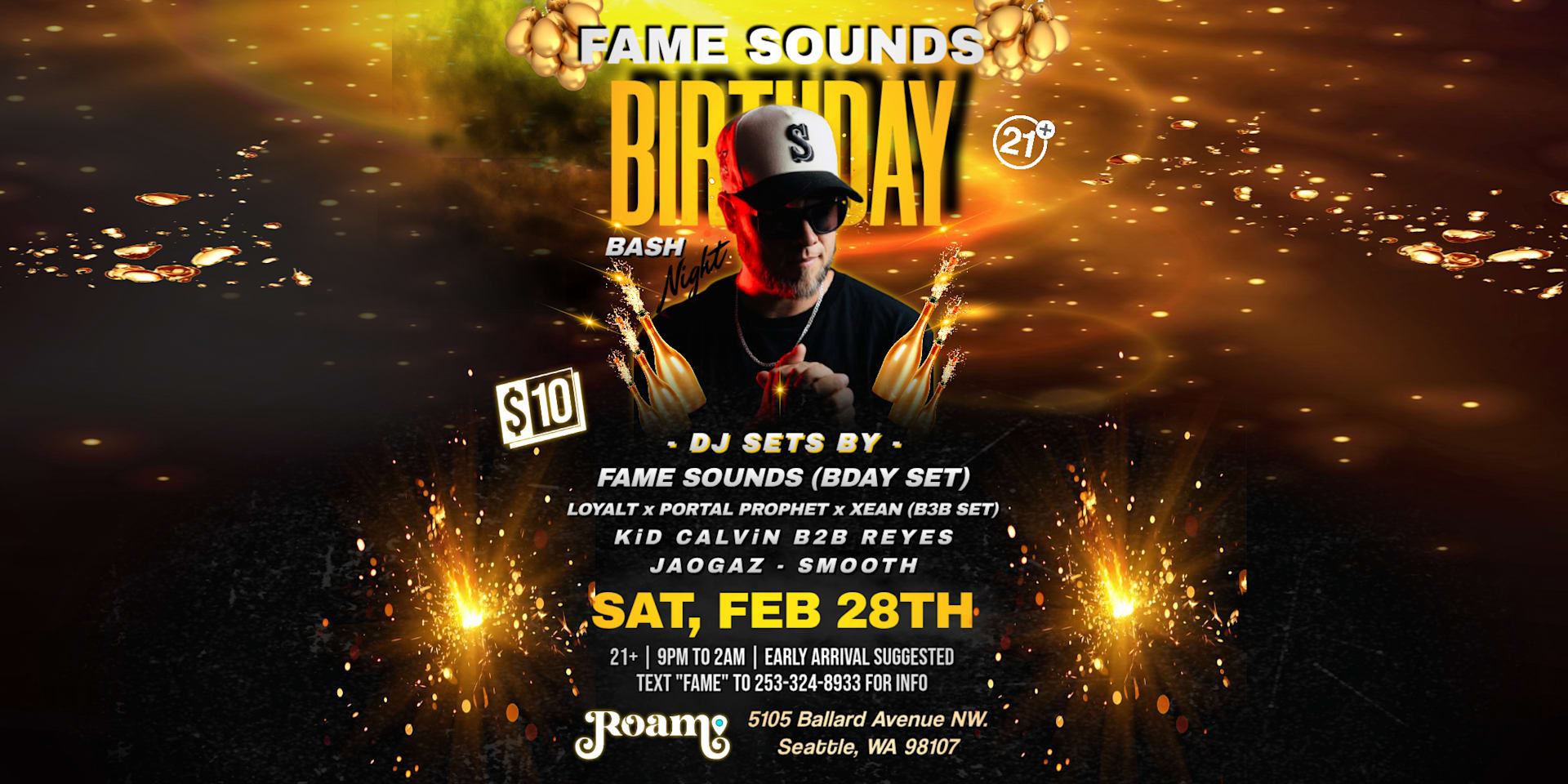 Fame Sounds B-Day Bash @ Roam