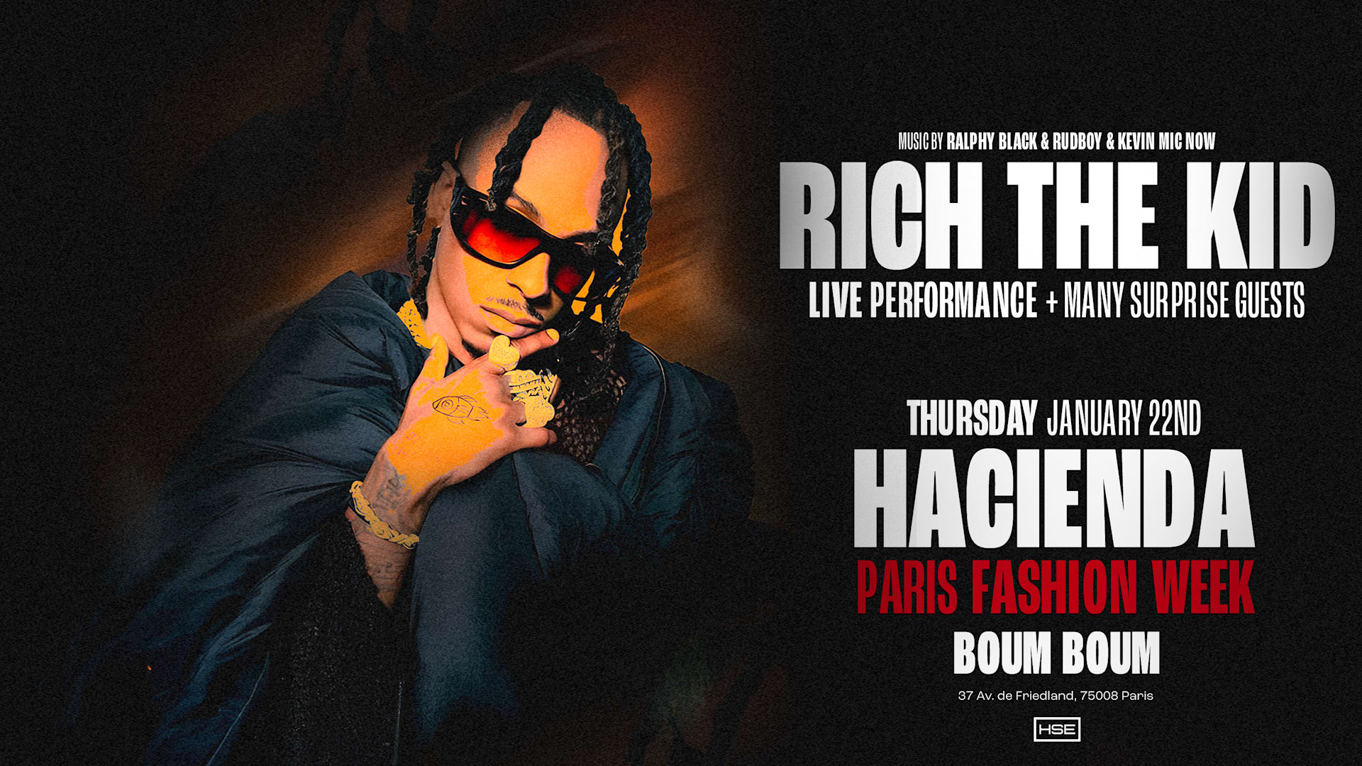Rich The Kid Showcase At Boum Boum - Hacienda Pfw - 22/01
