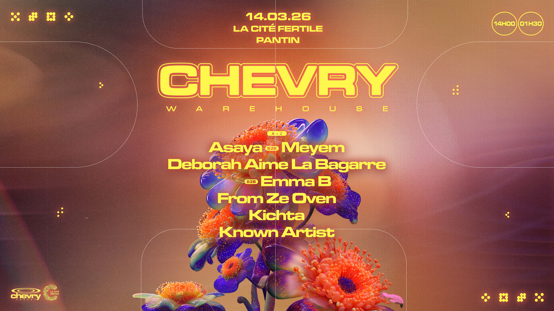 Chevry Warehouse : Asaya B2b Meyem, Kichta, Emma B B2b Dalb