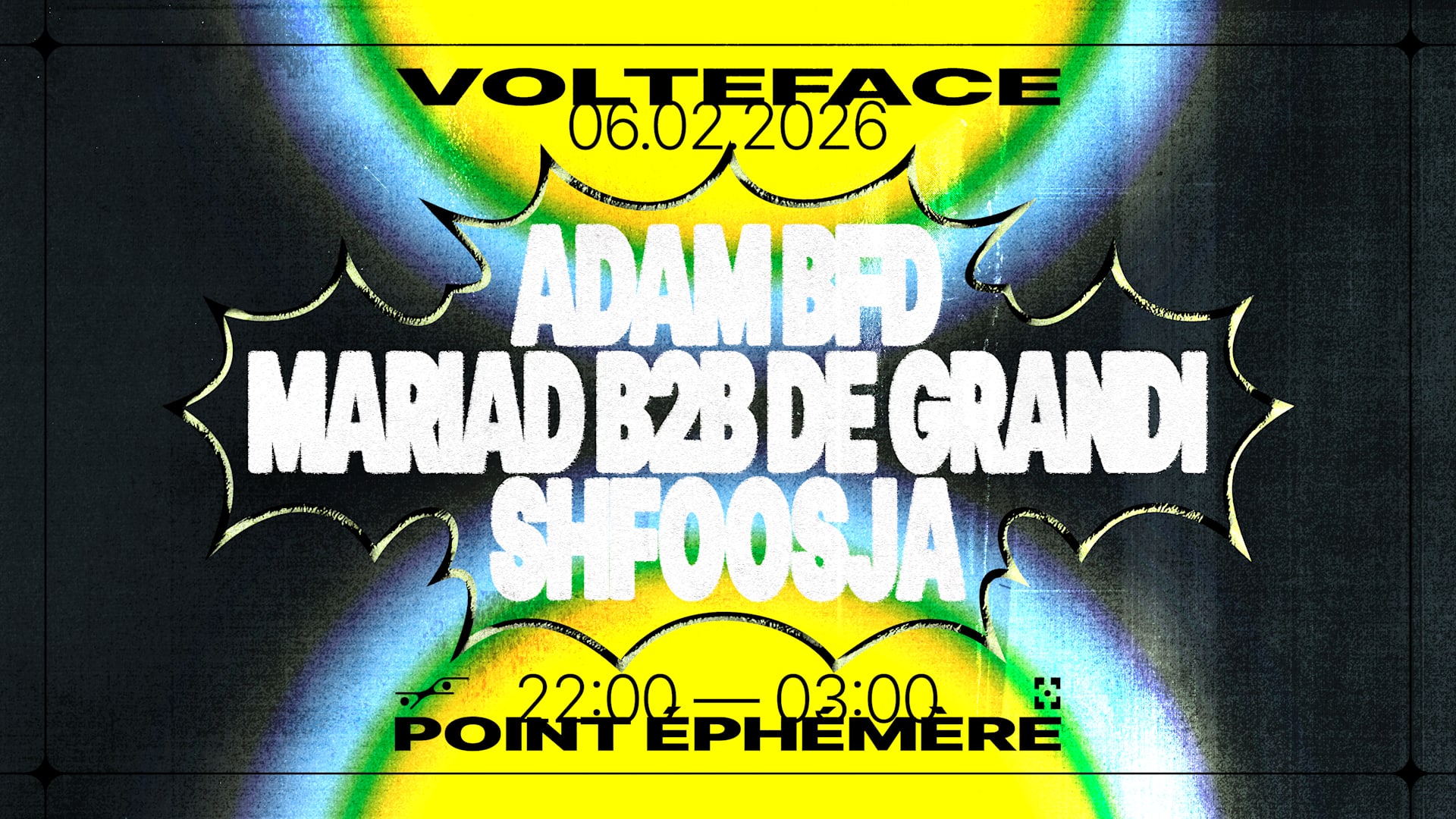 Volteface Club • Mariad B2b De Grandi, Shfoosja, Adam Bfd