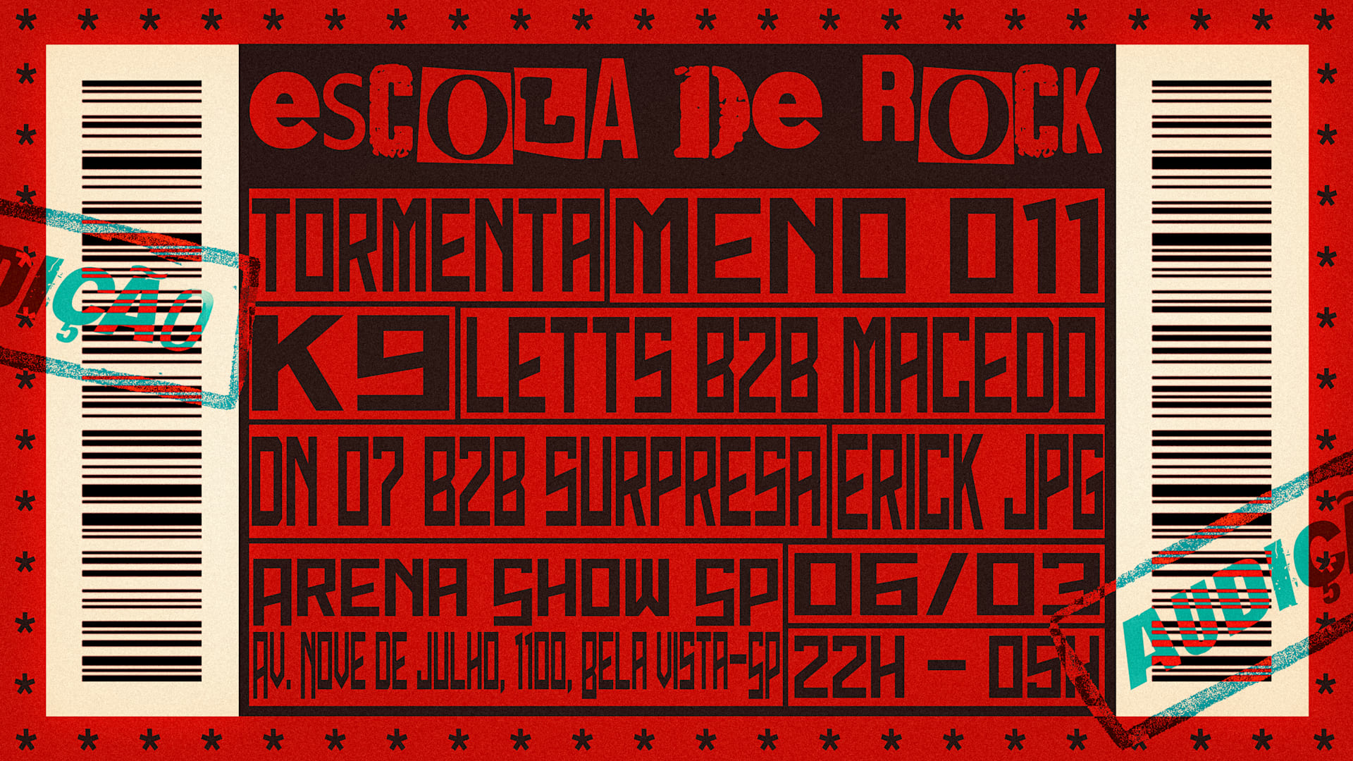 Audição Oficial 'escola De Rock' Por MC Freitas Zs