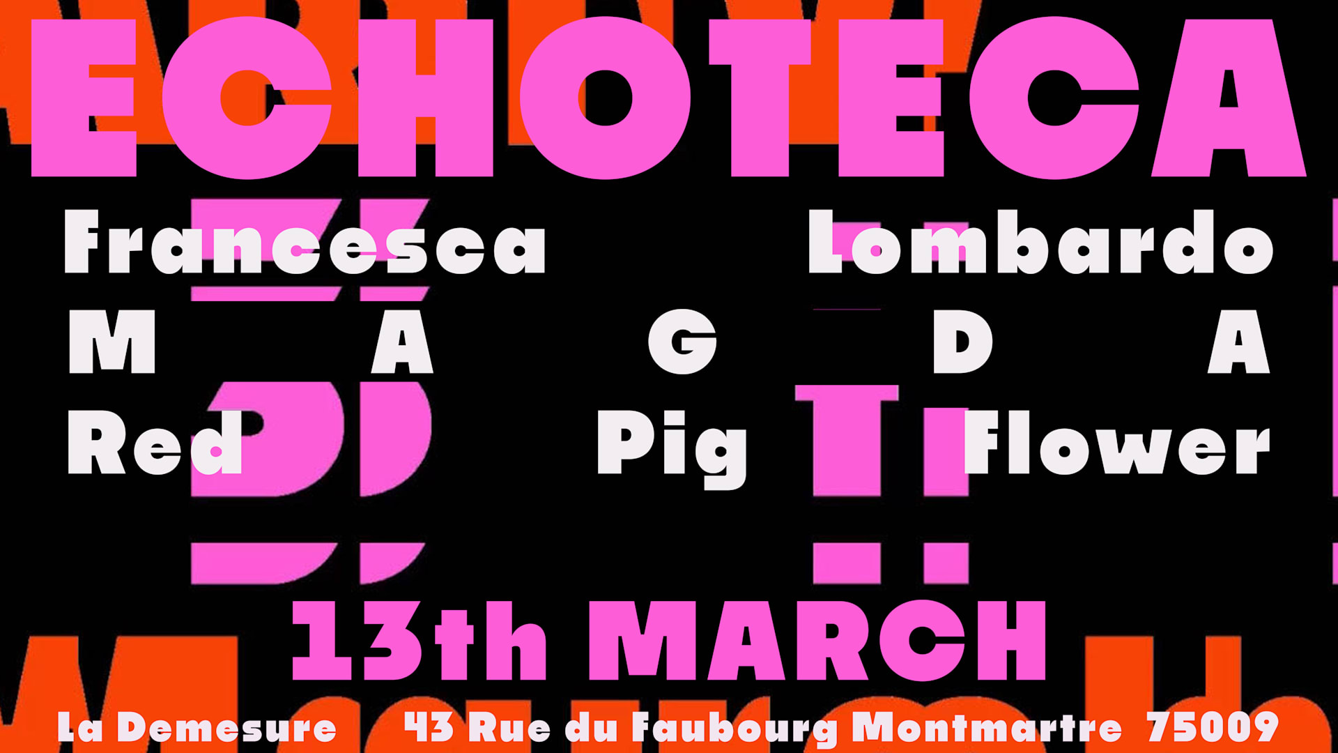 Echoteca #2 Magda - Francesca Lombardo - Red Pig Flower
