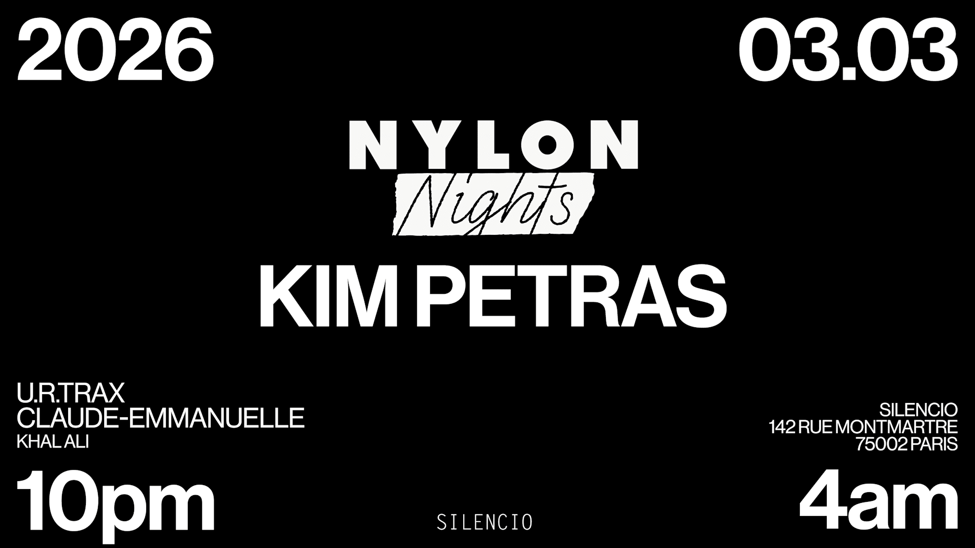 Kim Petras, U.R.Trax, Claude Emmanuelle, Khal Ali