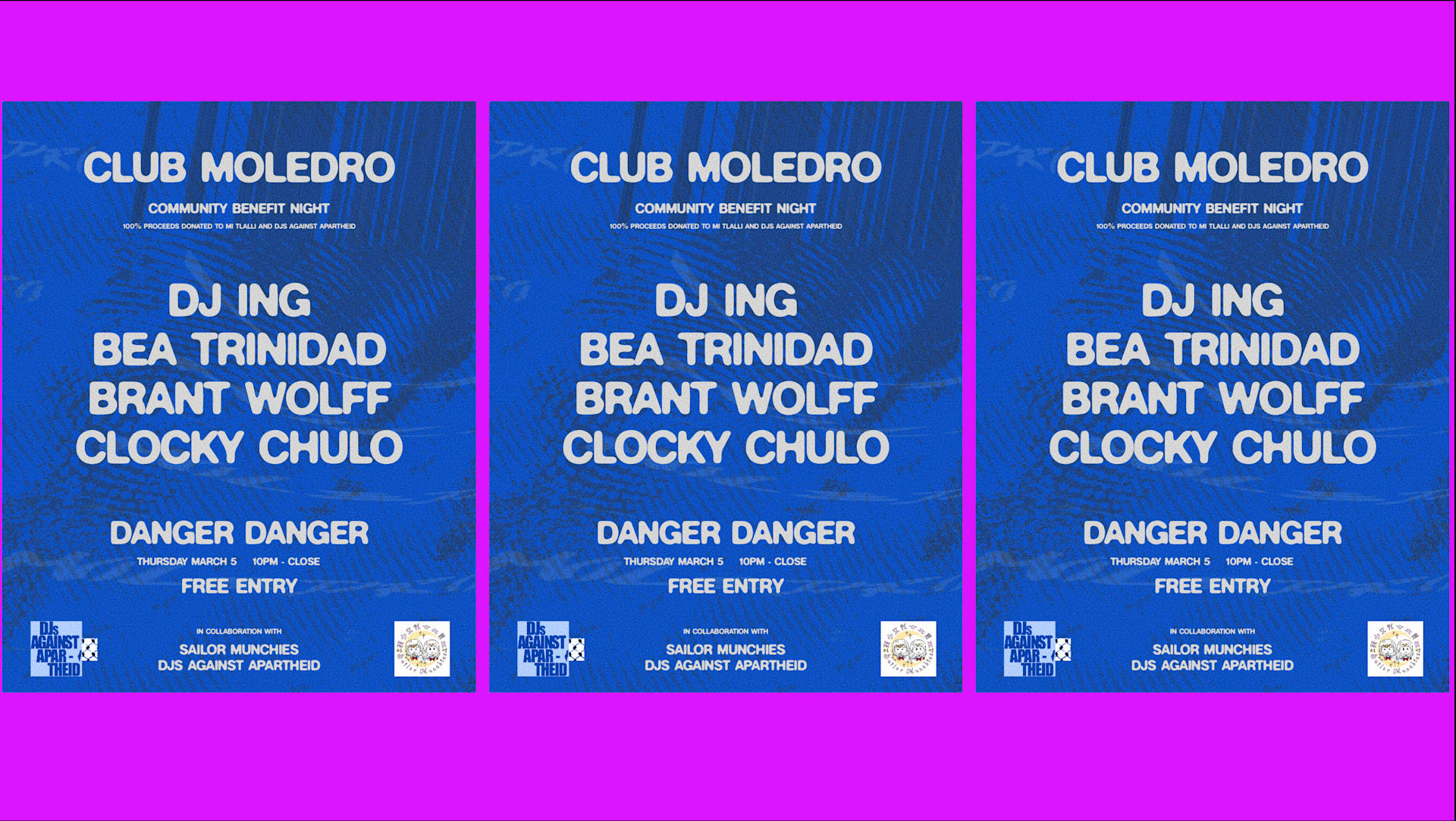 Club Moledro - Community Benefit Night (Free)