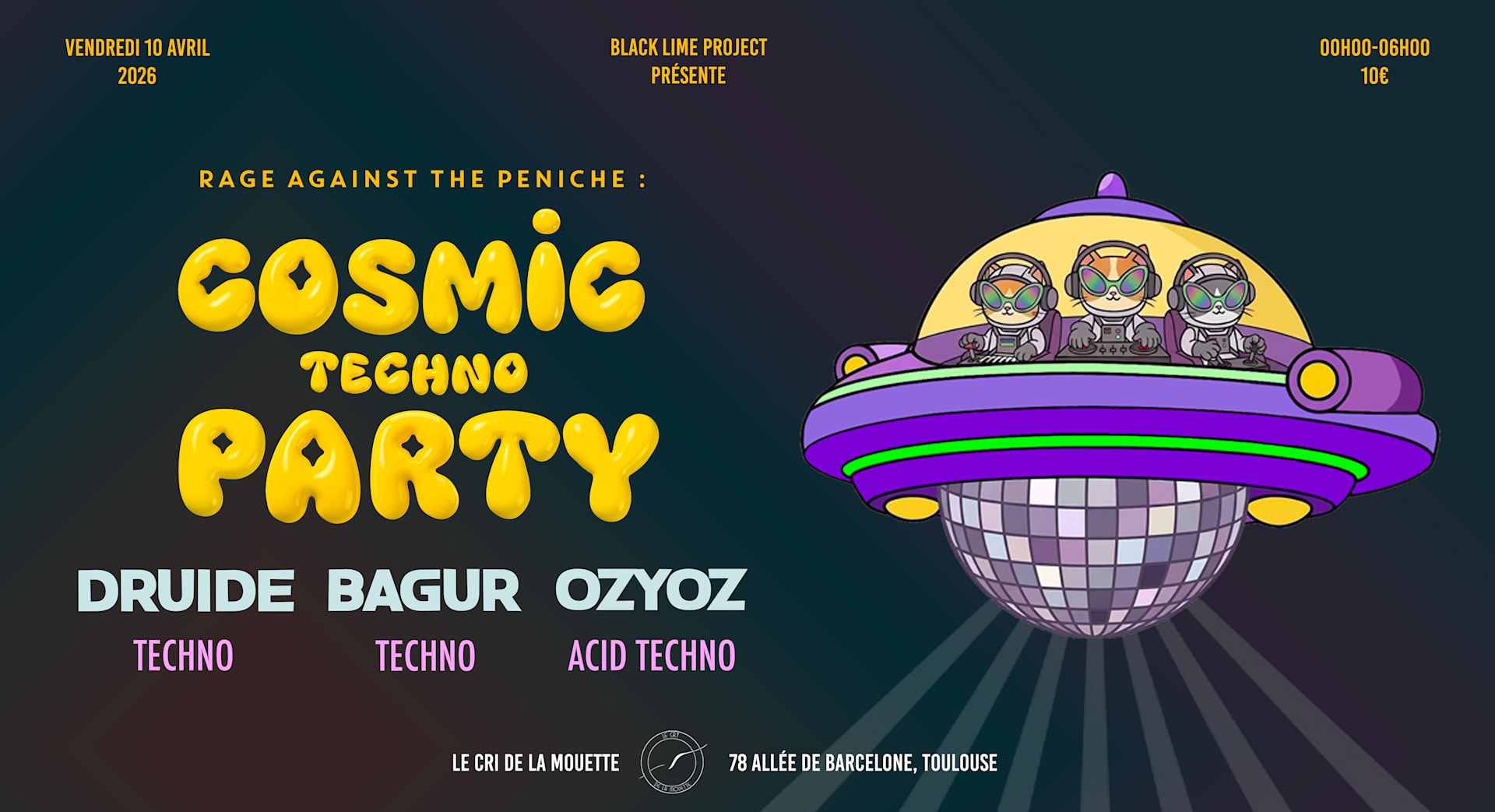 Rage Against The Péniche - Cosmic Techno Party III