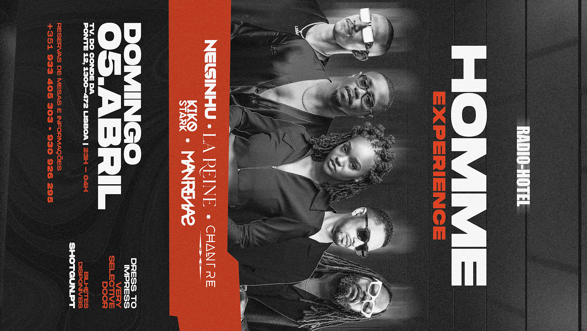 Radio Hotel | Homme | Dom 5 Abril