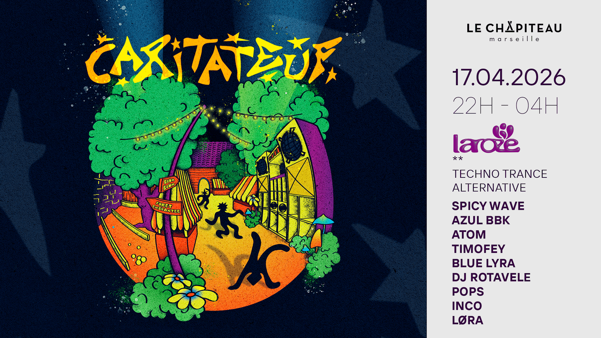 Caritateuf/ La Roze Collectif, Løra, Pops, Atom & More