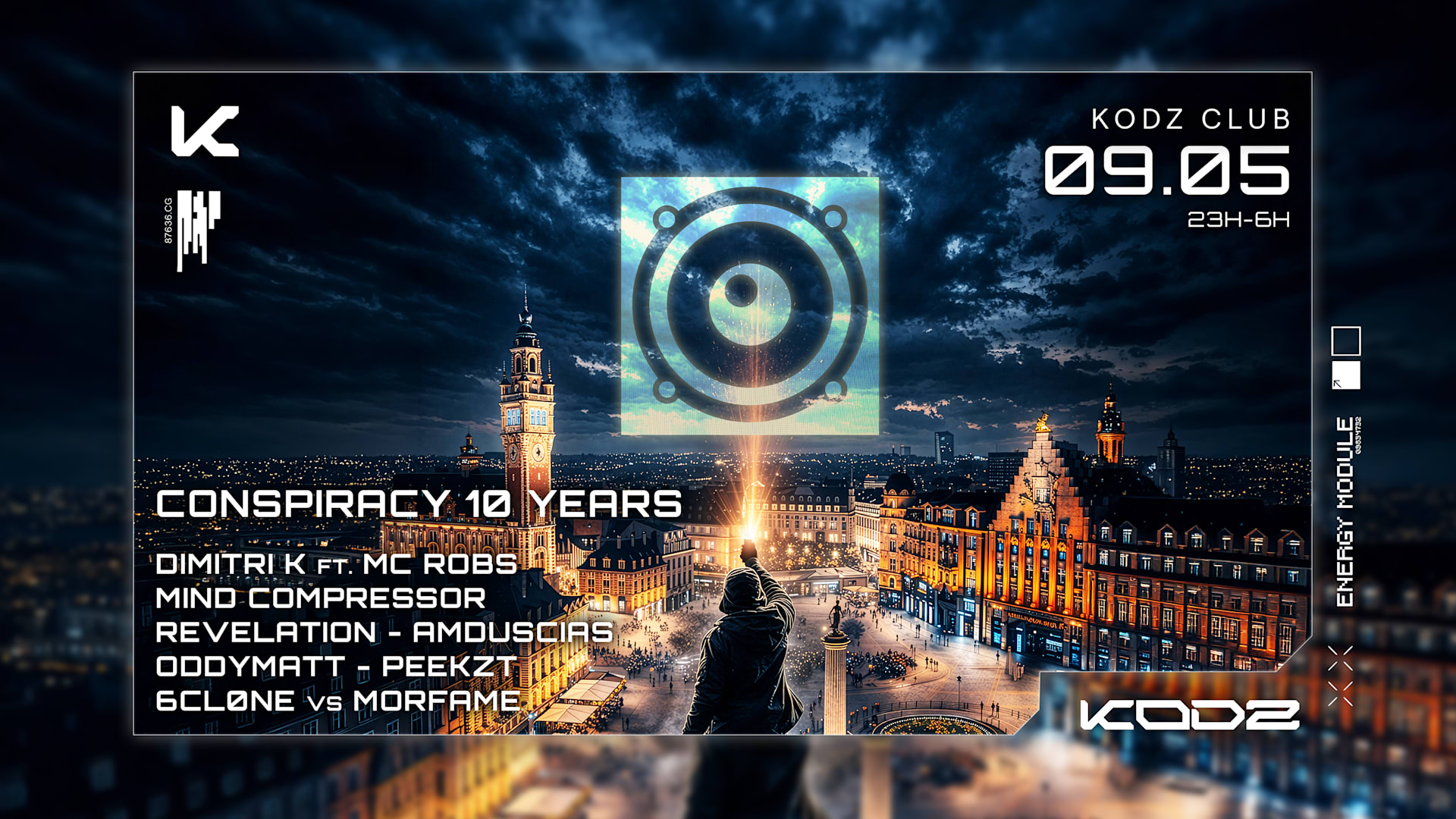Kodz X Conspiracy 10 Years : Dimitri K, MC Robs & More