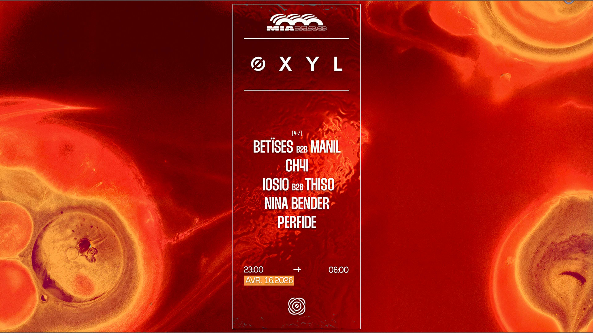 Øxyl : Nina Bender, Iosio, Thiso, Betïses, Manil & Ch4i