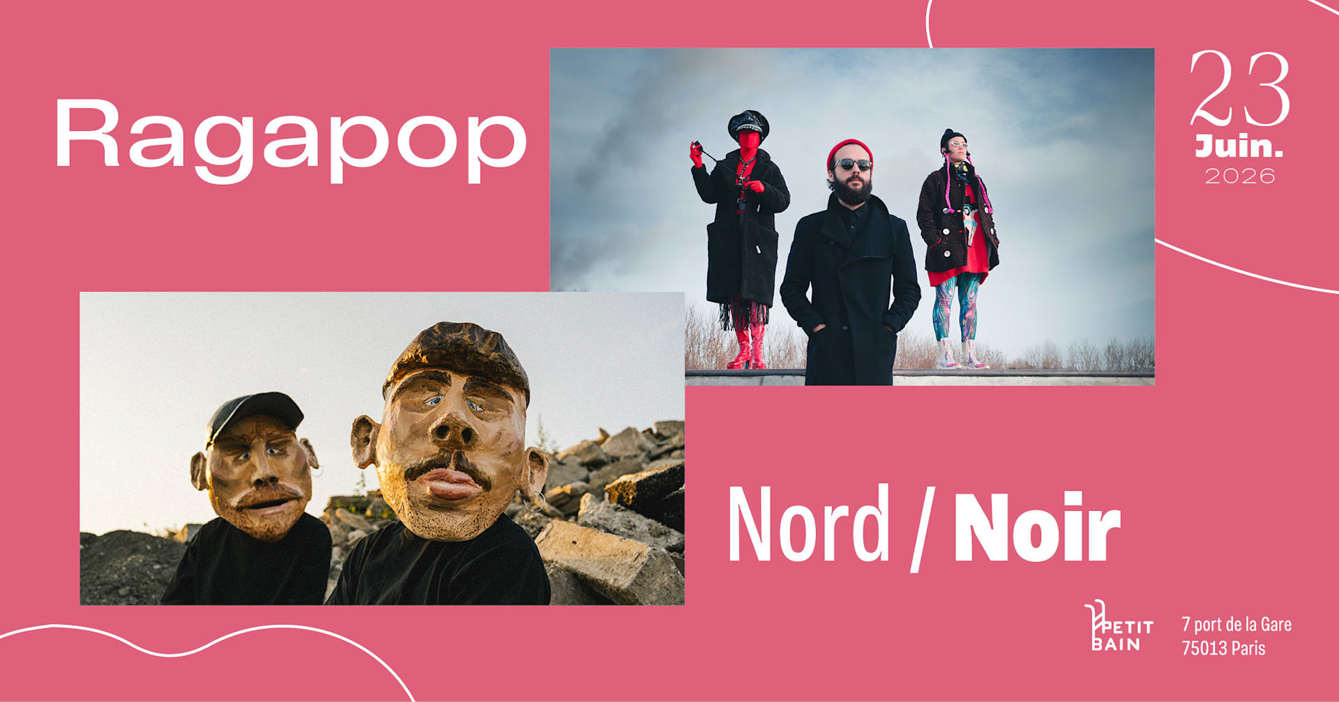 Concert Annulé - Double Release Party - Nord//Noir & Ragapop