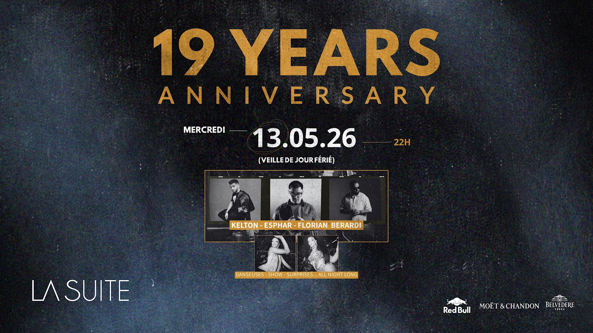 19 Years Anniversary - Mer 13 Mai (Veille De J. Férié)