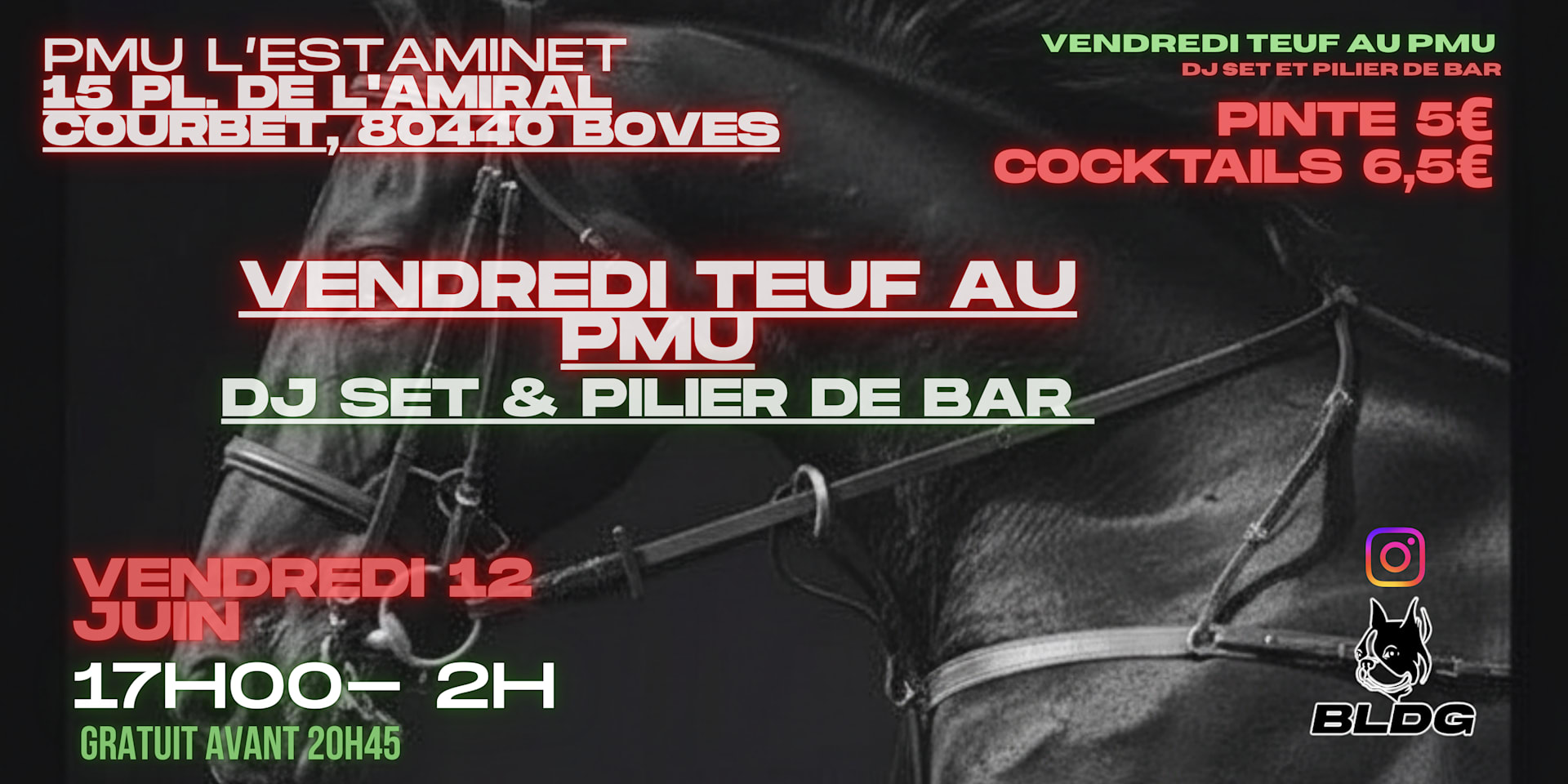 -Vendredi Teuf Au Pmu : Dj Set Et Piliers De Bar (#Picardie)