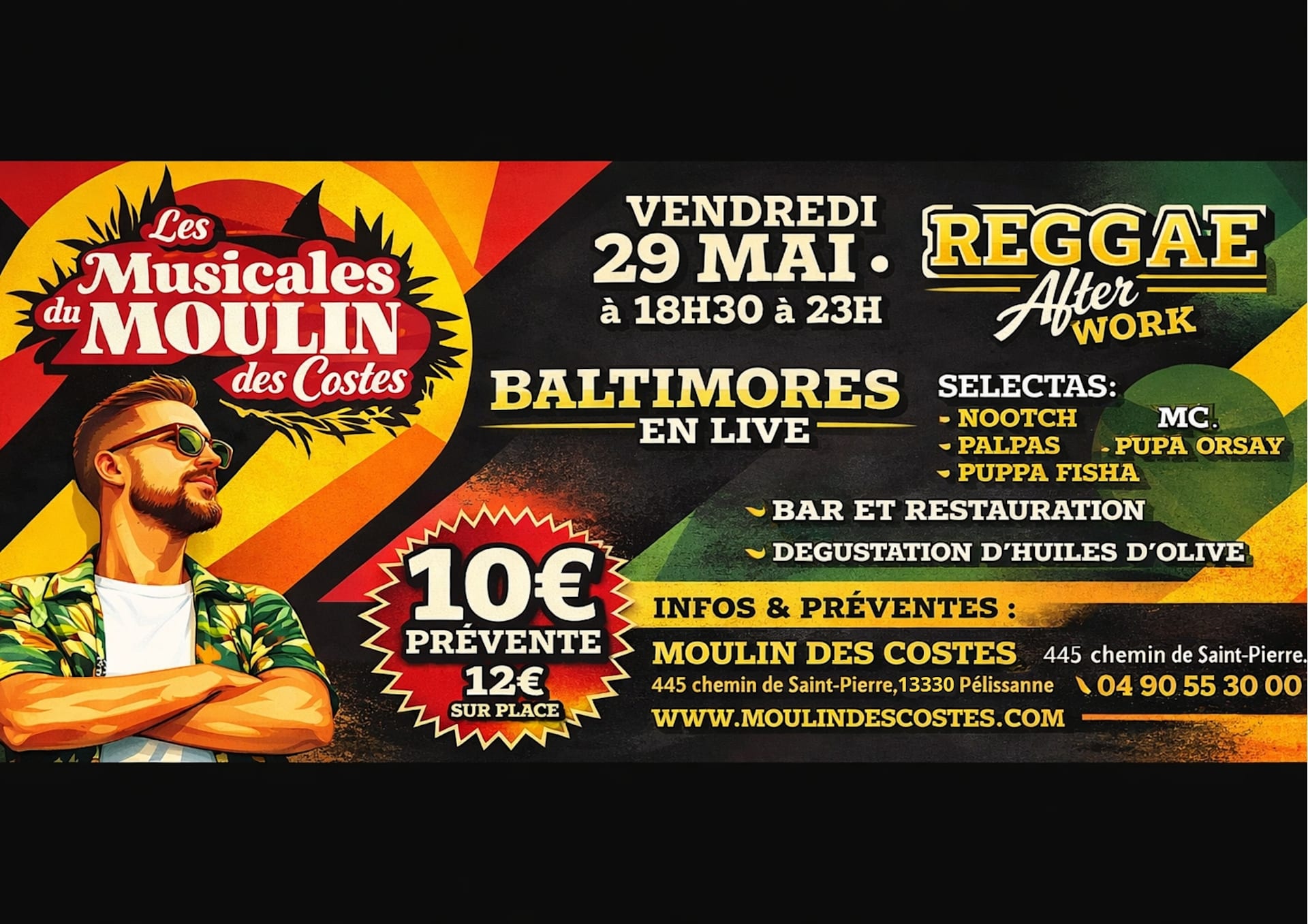 Les Musicales Du Moulin - Soirée Reggae