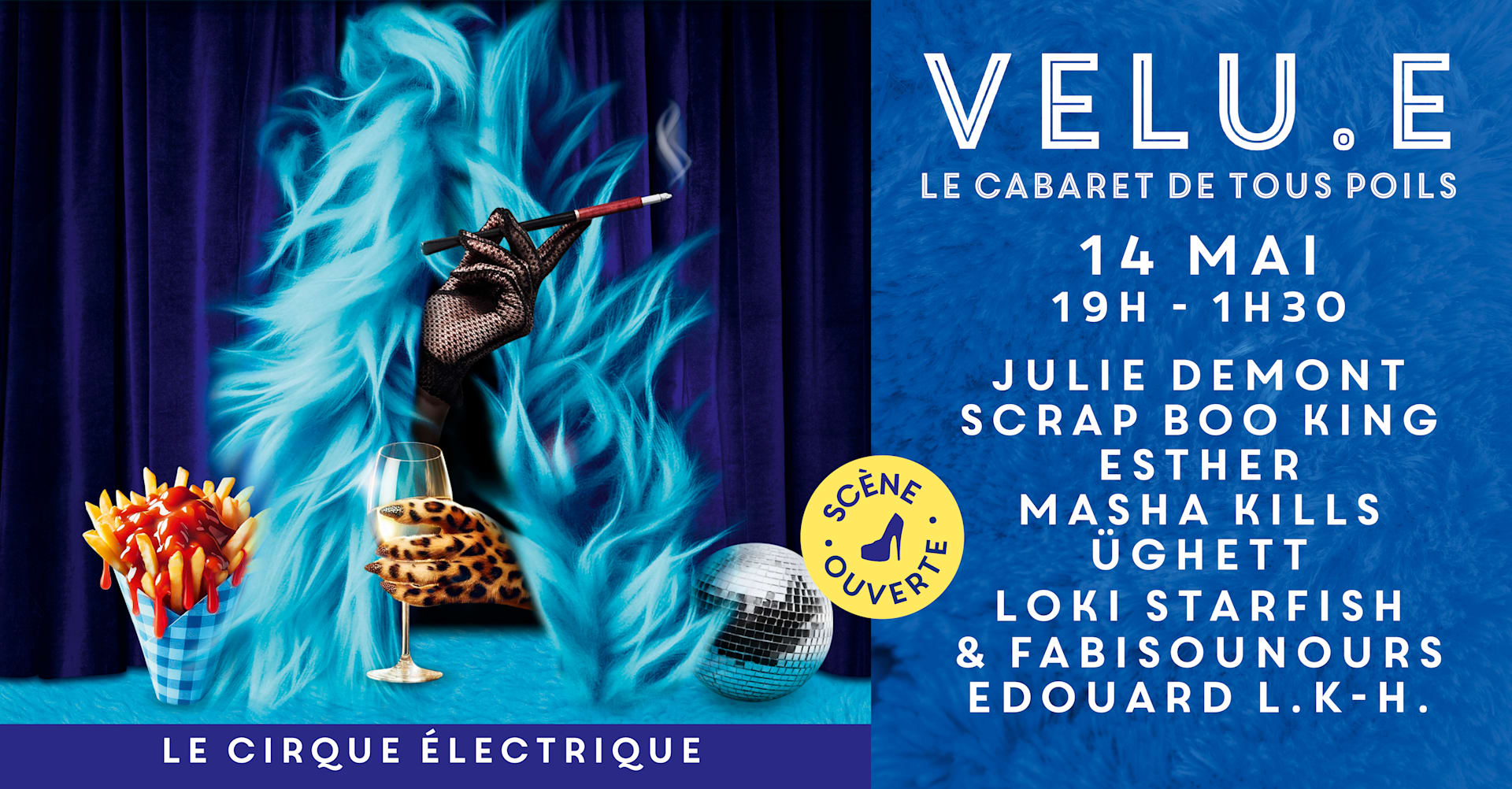 Velu.E - Cabaret & Afterwork - Le Cirque Électrique
