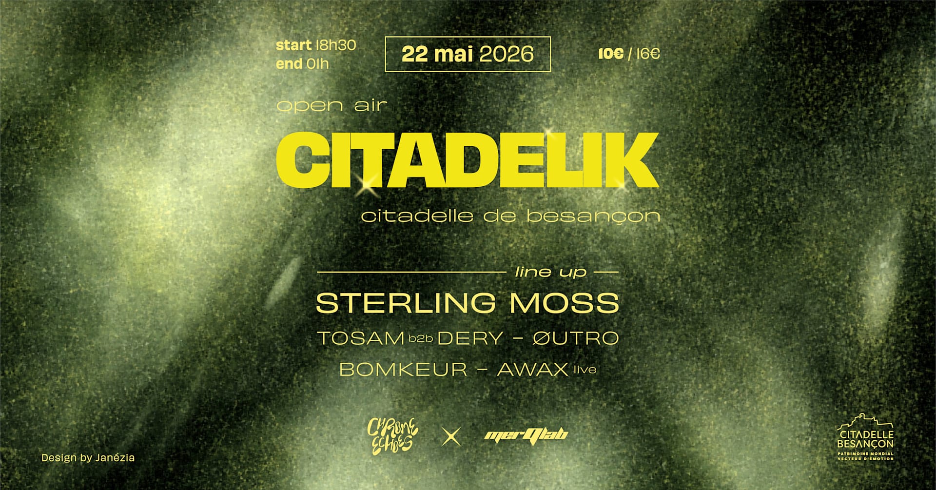Citadelik Open Air /W Sterling Moss, Awax, Bomkeur & More