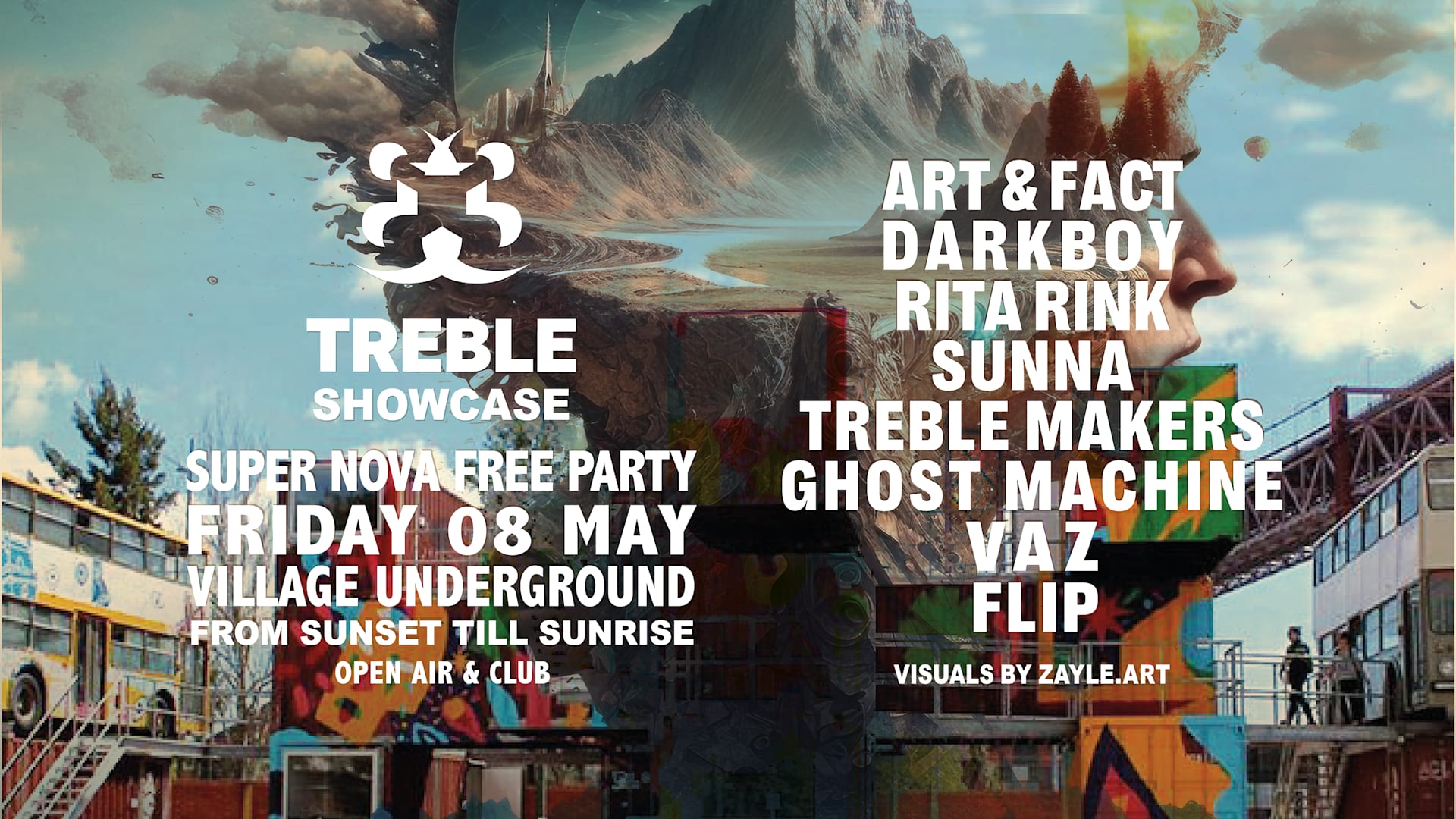 Treble Showcase: Supernova Free Party - Open Air / Club