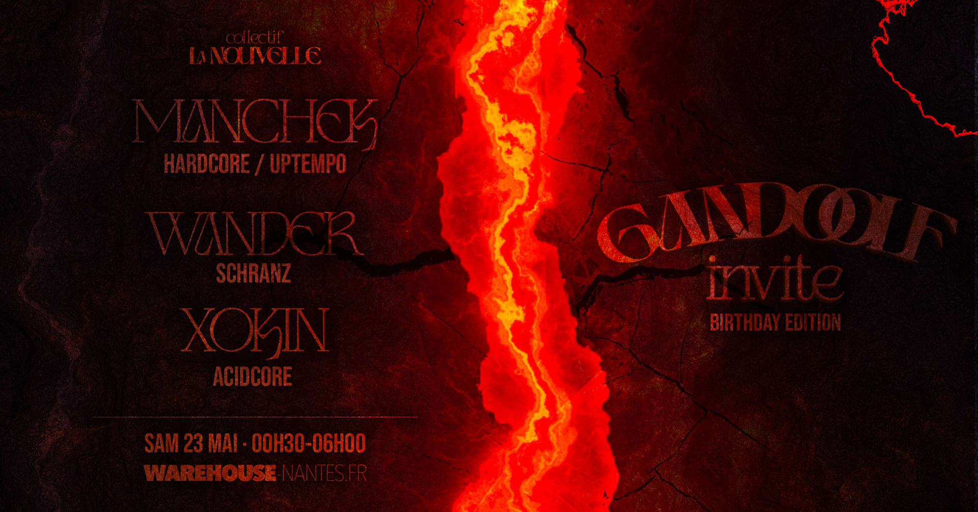 Gandoolf Invite - Birthday Edition En Room 2 Du Warehouse !