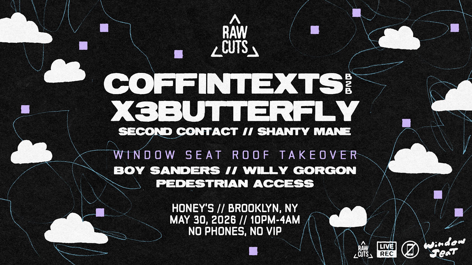 Raw Cuts X Window Seat: Coffintexts B2b X3butterfly
