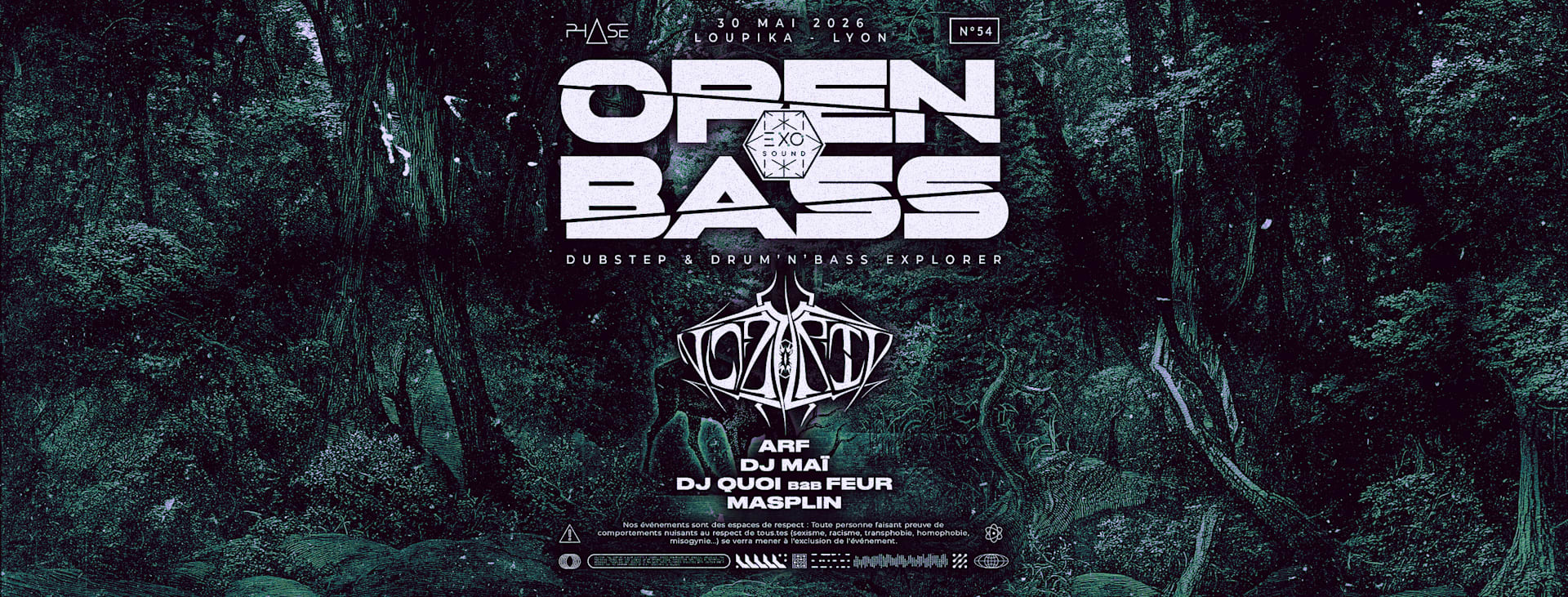 Open Bass #54 W/ Exo Sound & Nozytrip