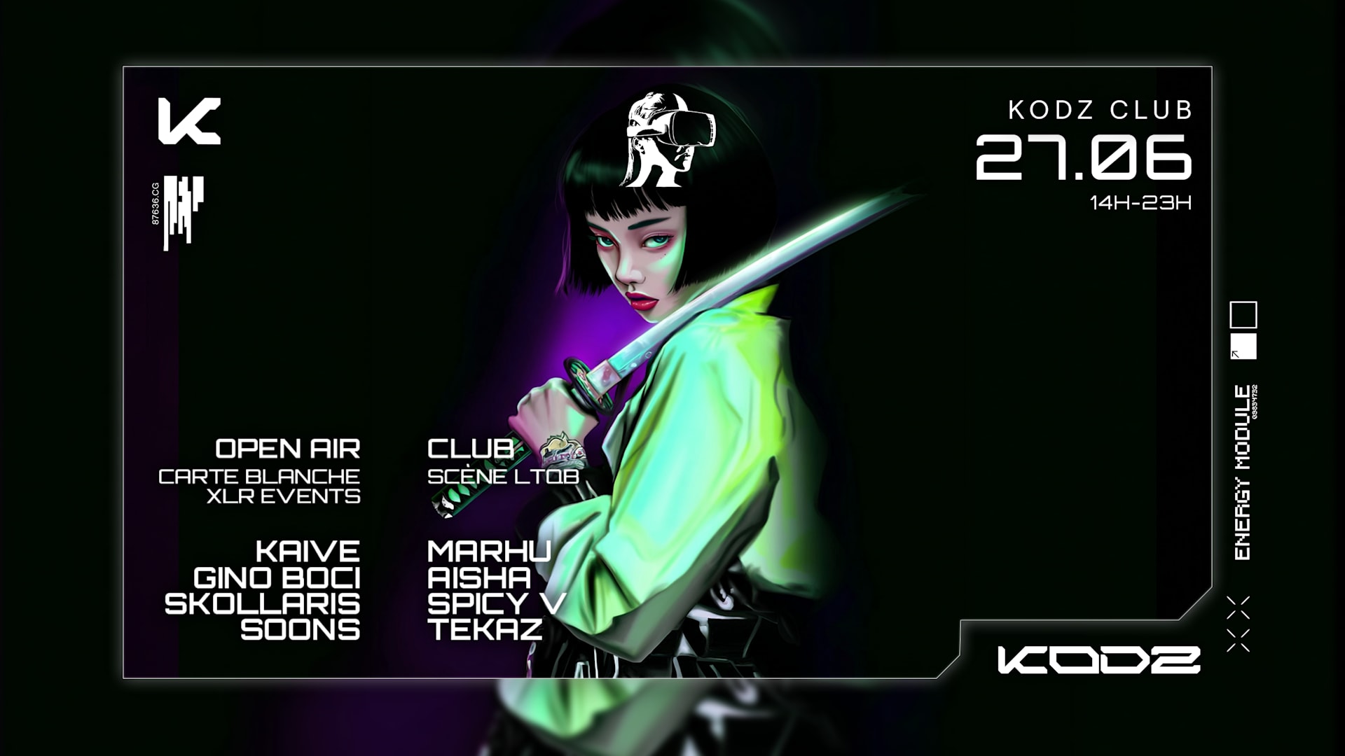 Kodz Open Air & Club X Ltqb X Xlr : Marhu, Aisha & More