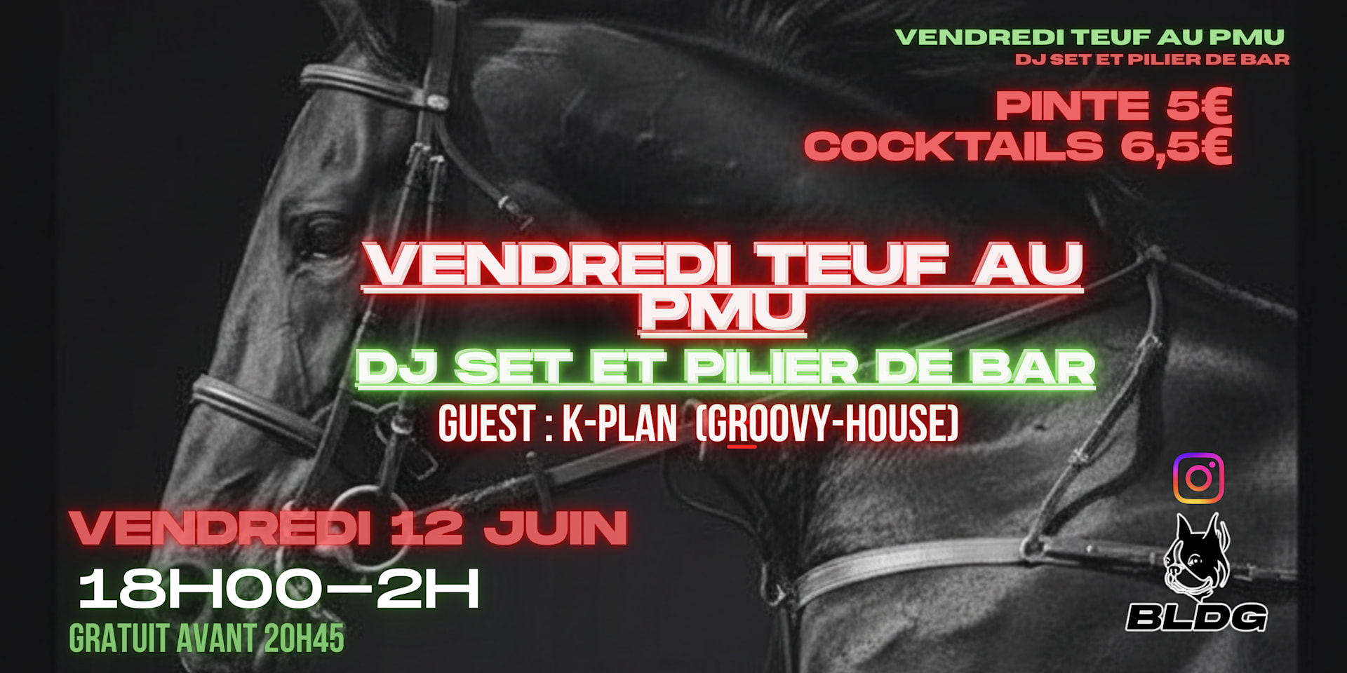 Vendredi Teuf Au Pmu : Dj Set & Piliers De Bar