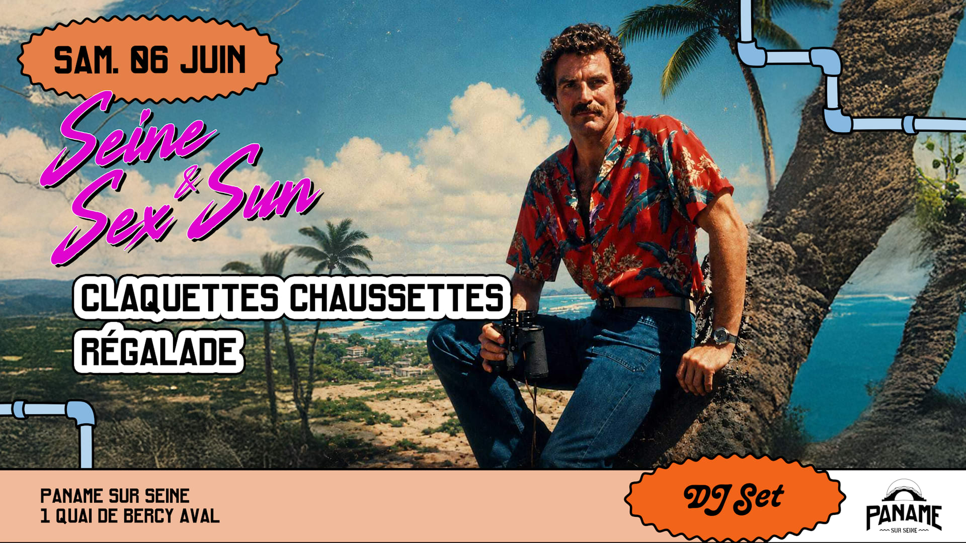 Seine S*X & Sun : Claquettes Chaussettes X Régalade