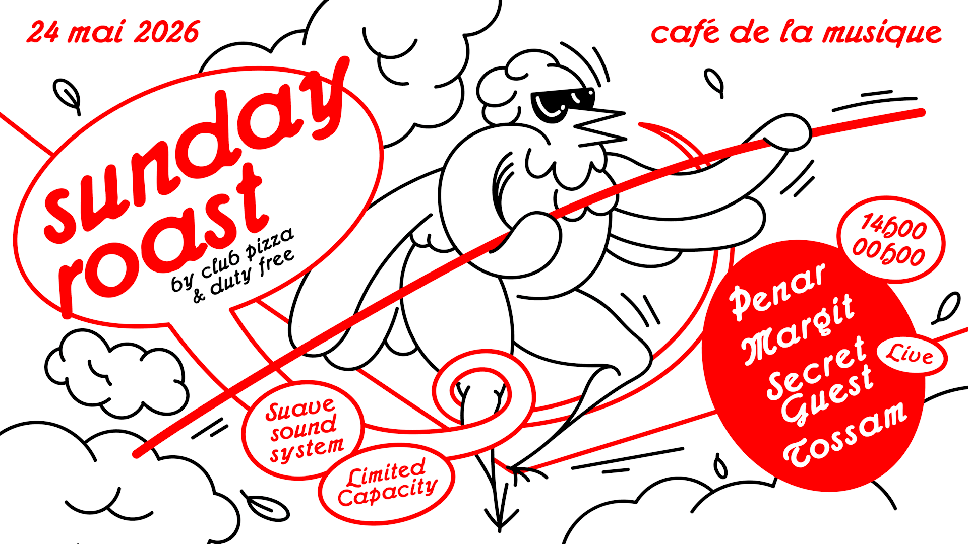 Sunday Roast W/ Margit, Secret Guest (Live), Penar & Tossam