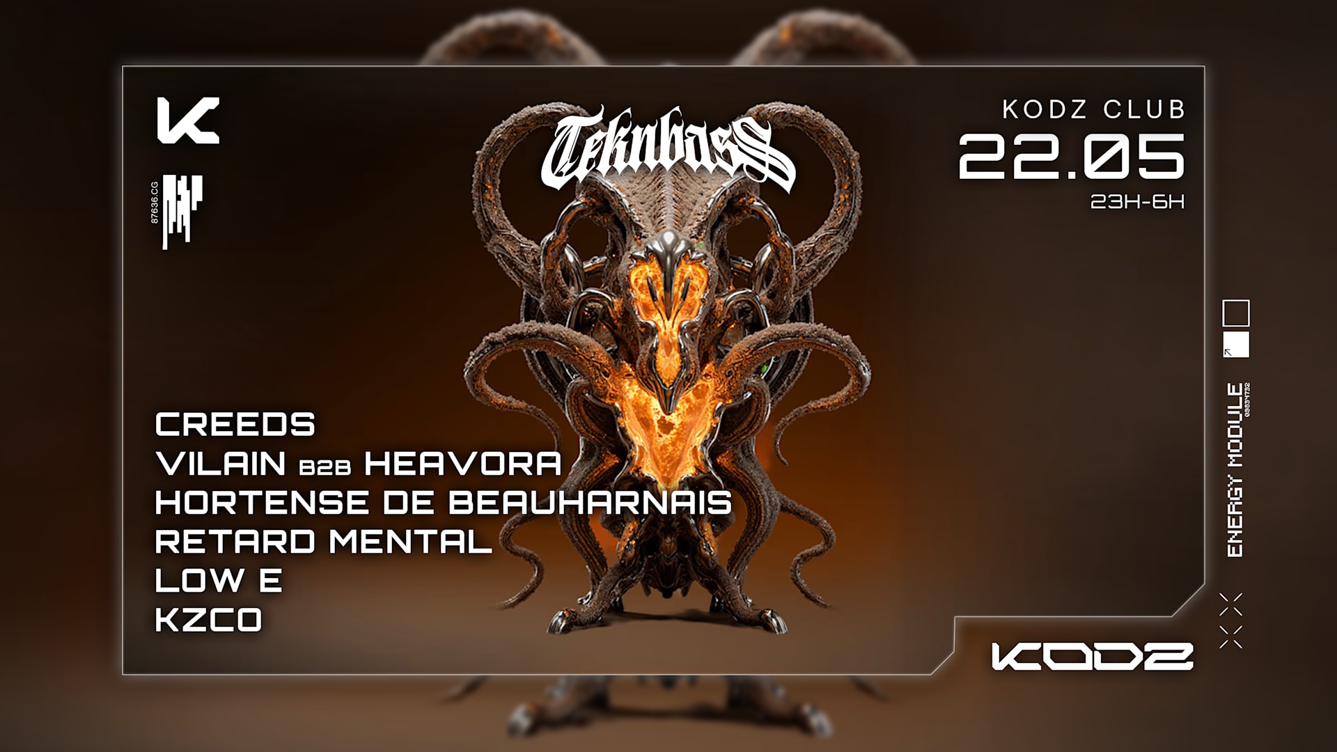 Kodz X Teknbass : Creeds, Vilain B2b Heavora & More