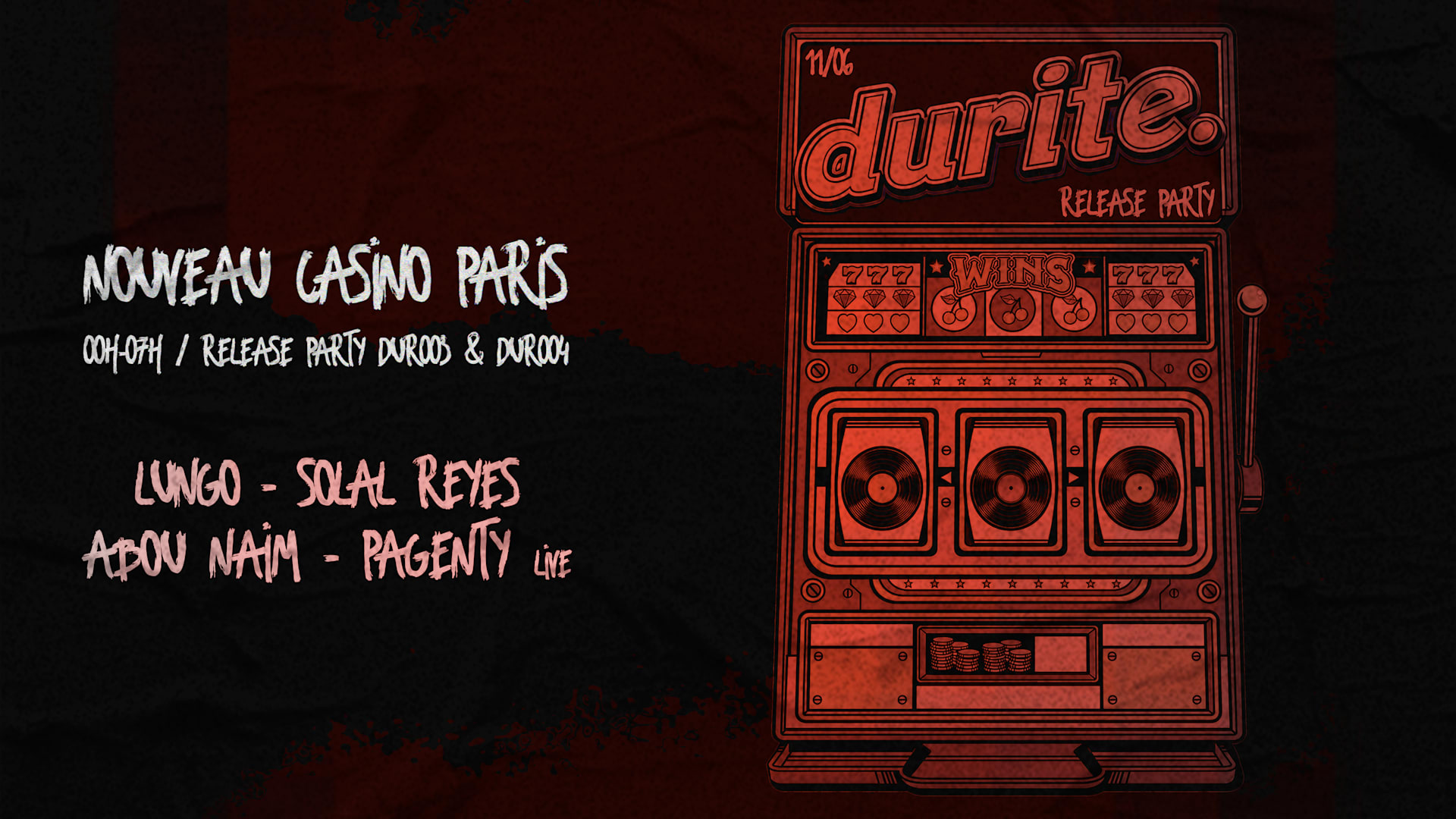 Durite. Release Party At Nouveau Casino