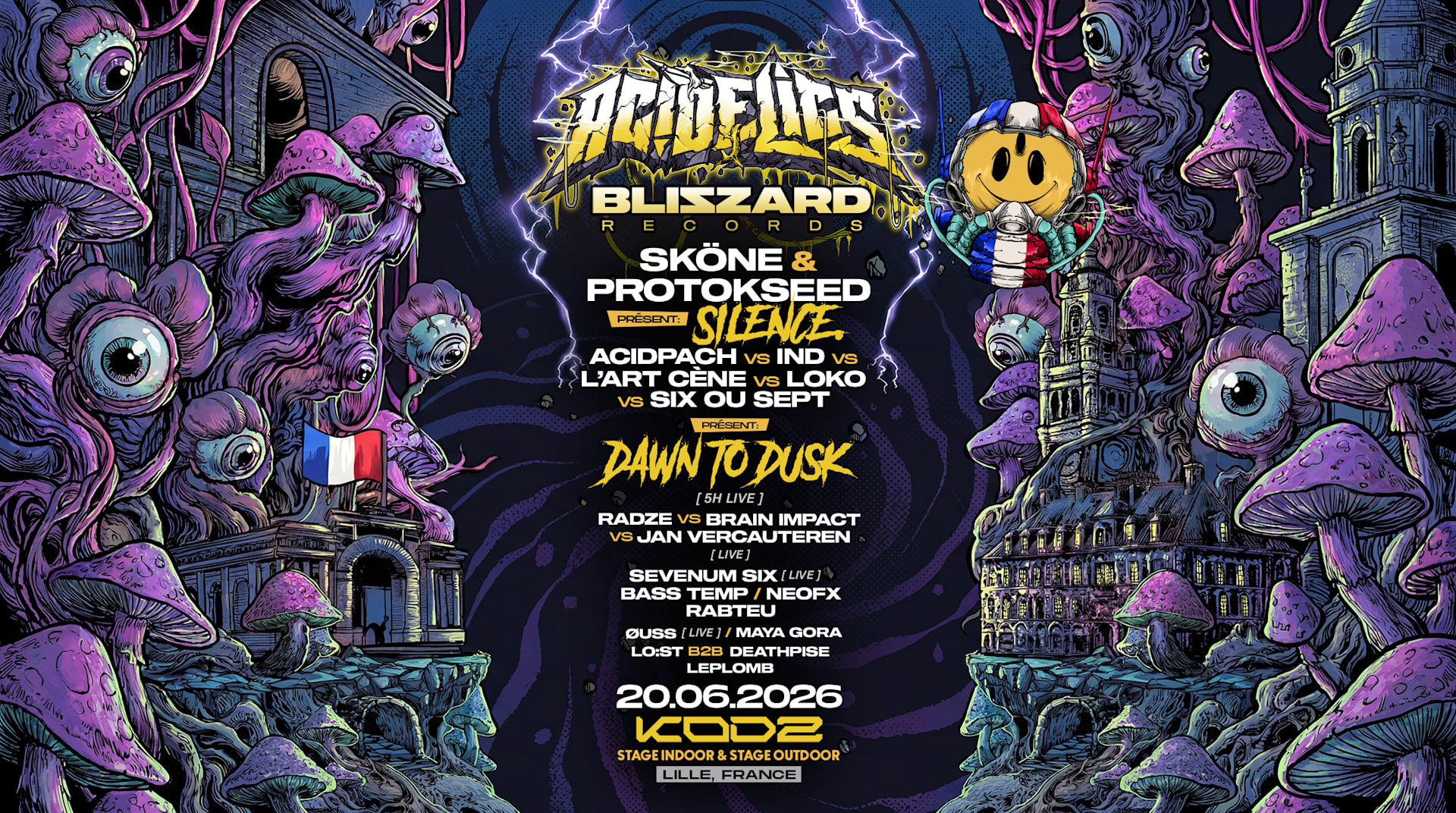 Kodz Open Air X Acidelics X Blizzard : Silence. & More