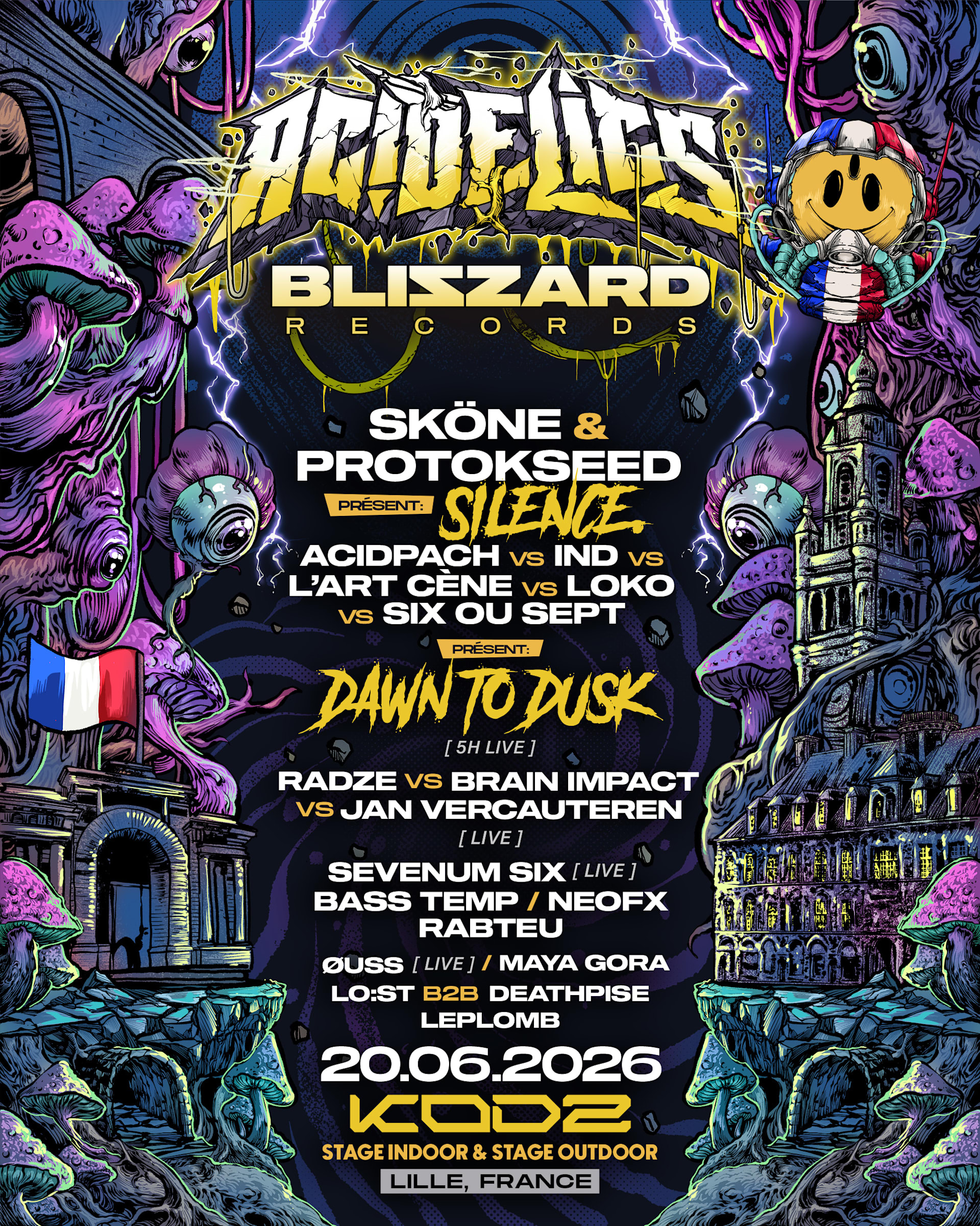 Kodz Open Air X Acidelics X Blizzard : Silence. & More